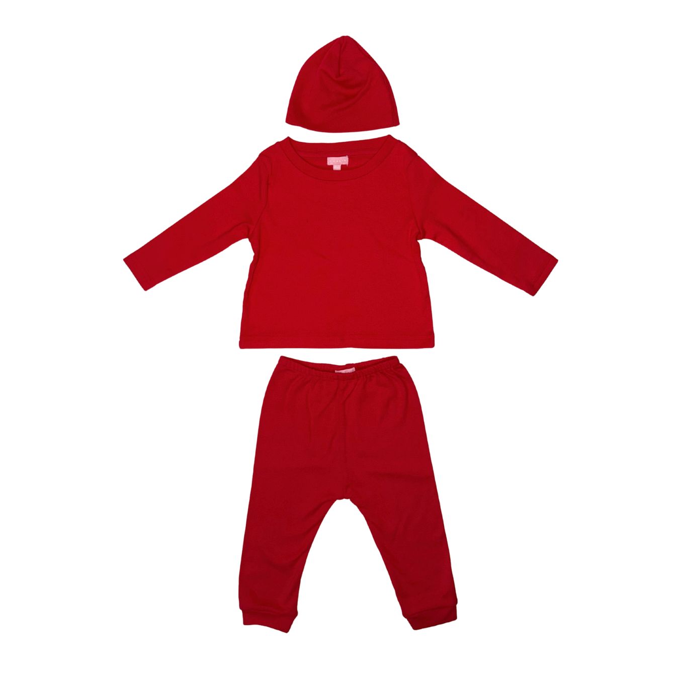 Conjunto de Blusa, Pantalón y Gorrito de Algodón 10019 para Beba