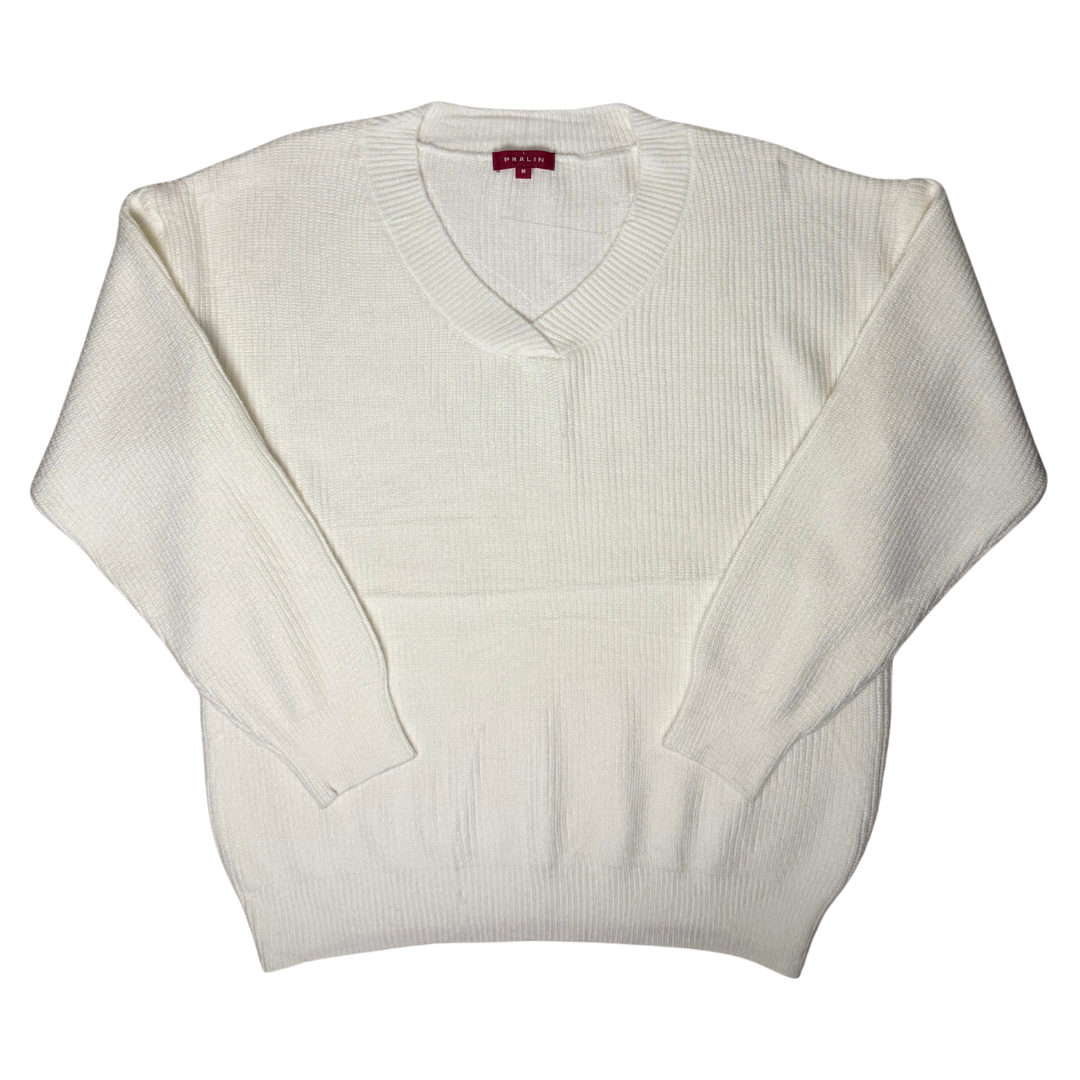 Suéter Estilo Flojo Cuello V 10492 Mujer