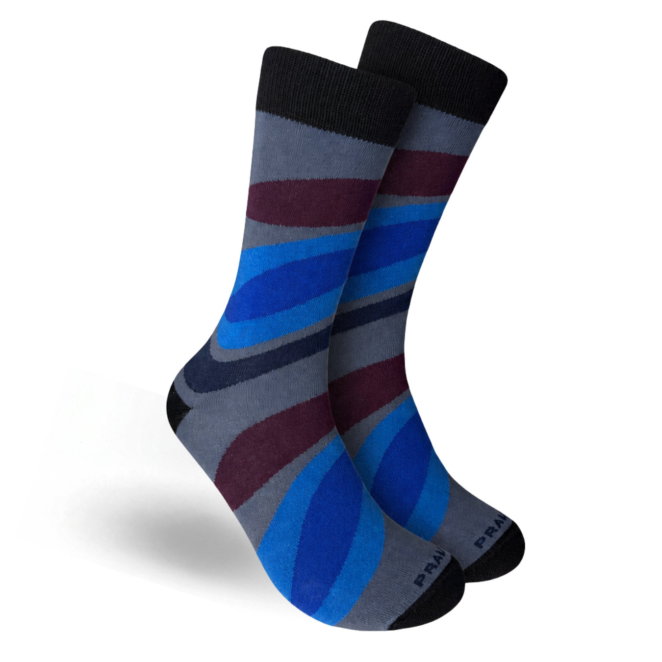 Calcetín Fashion Azules/Gris/Corinto 0387 Hombre