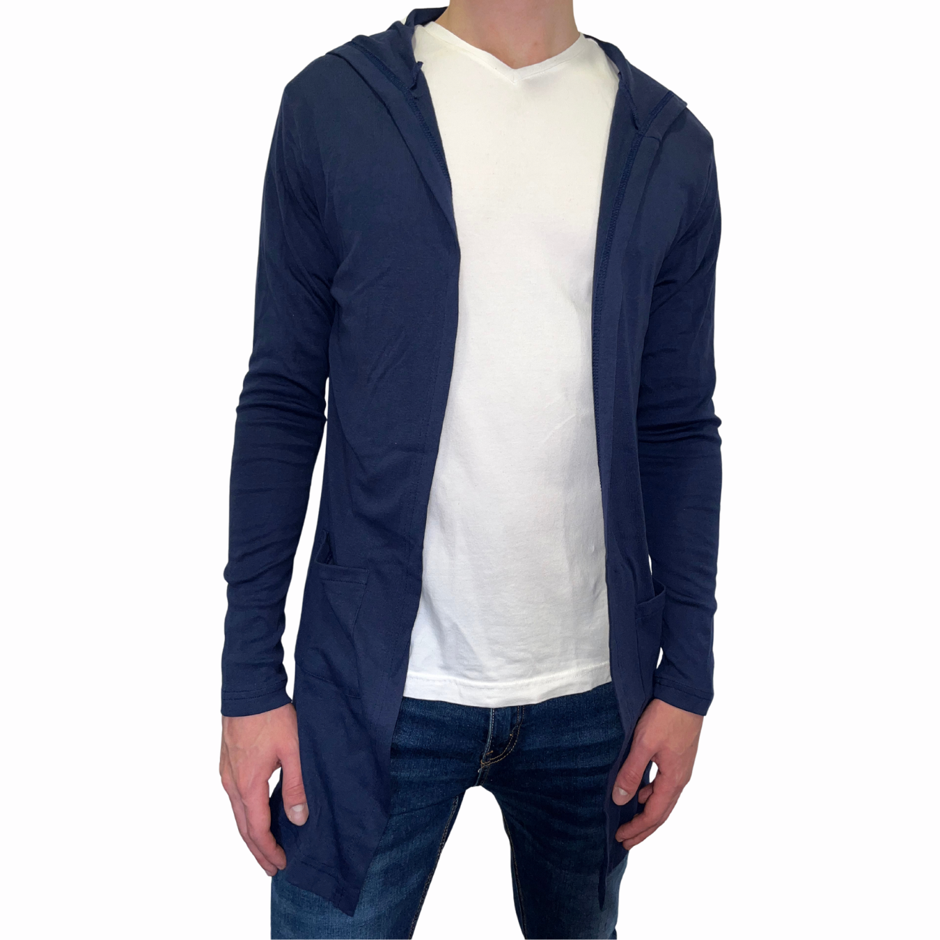 Cardigan Largo con Capucha 10016 Unisex