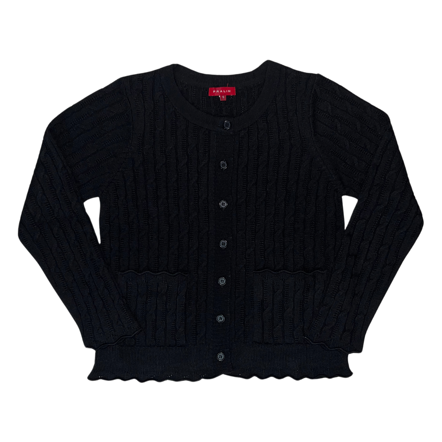 Suéter de Botones y Cuello Redondo 10473 Mujer