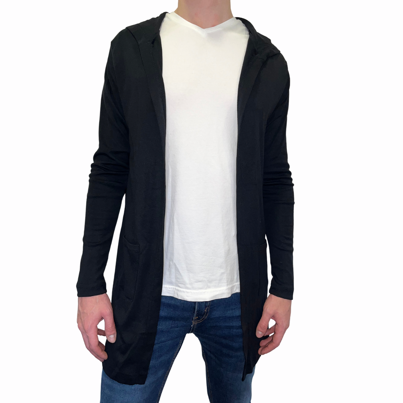 Cardigan Largo con Capucha 10016 Unisex