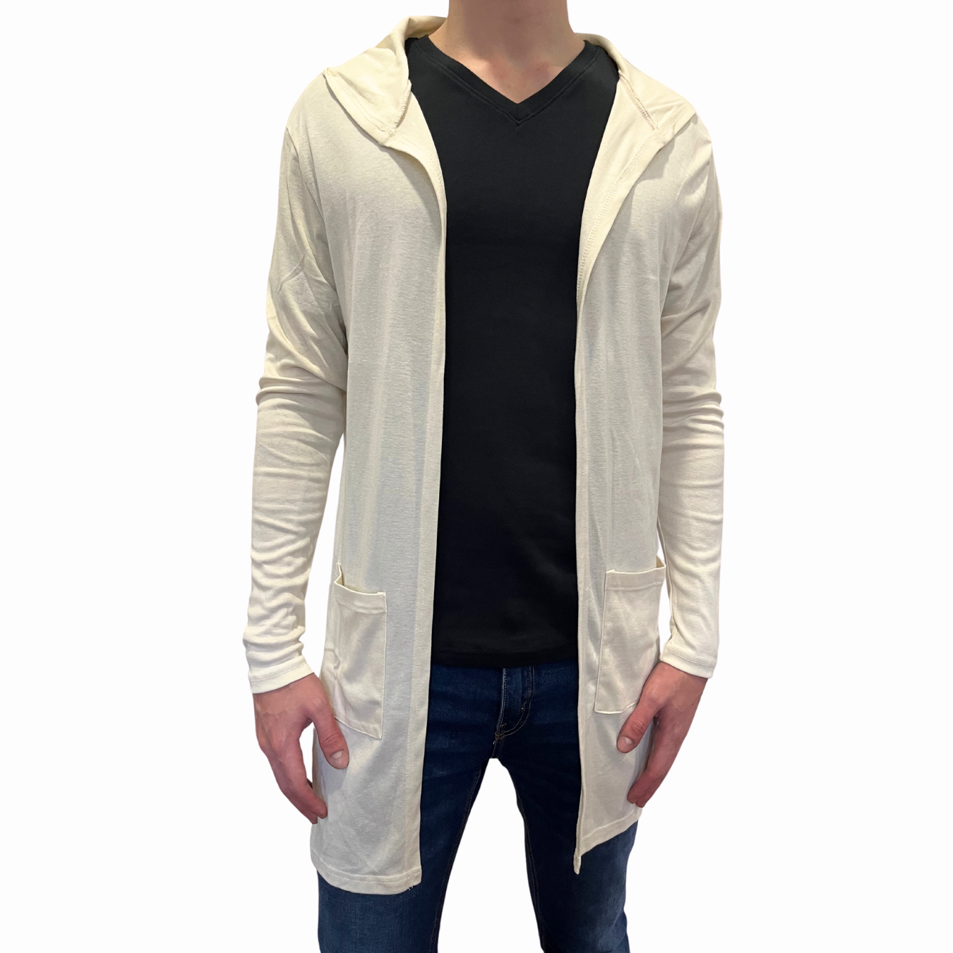 Cardigan Largo con Capucha 10016 Unisex