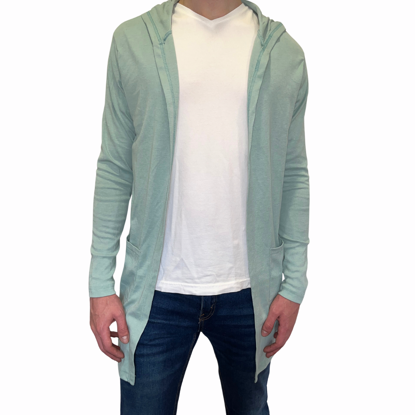 Cardigan Largo con Capucha 10016 Unisex