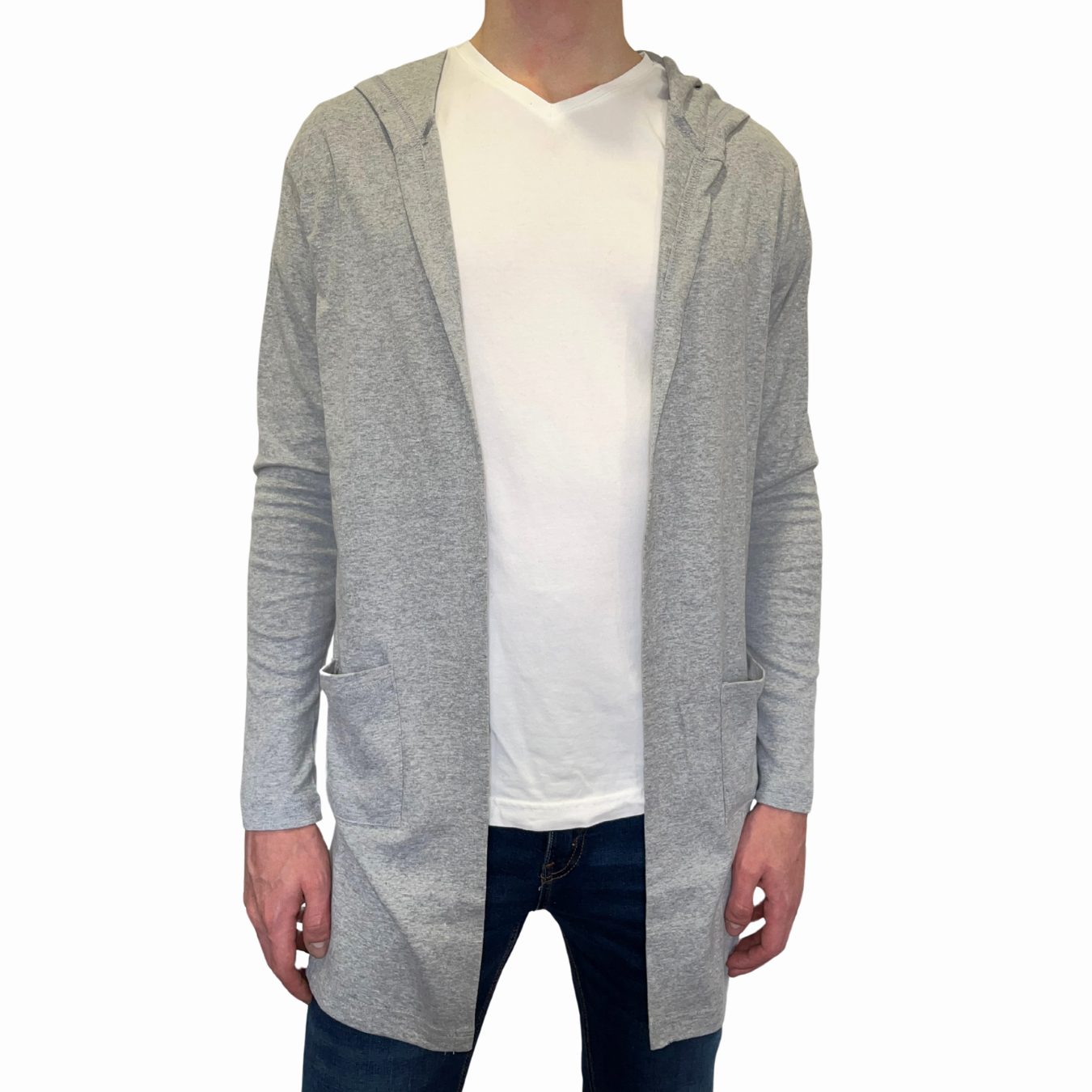 Cardigan Largo con Capucha 10016 Unisex