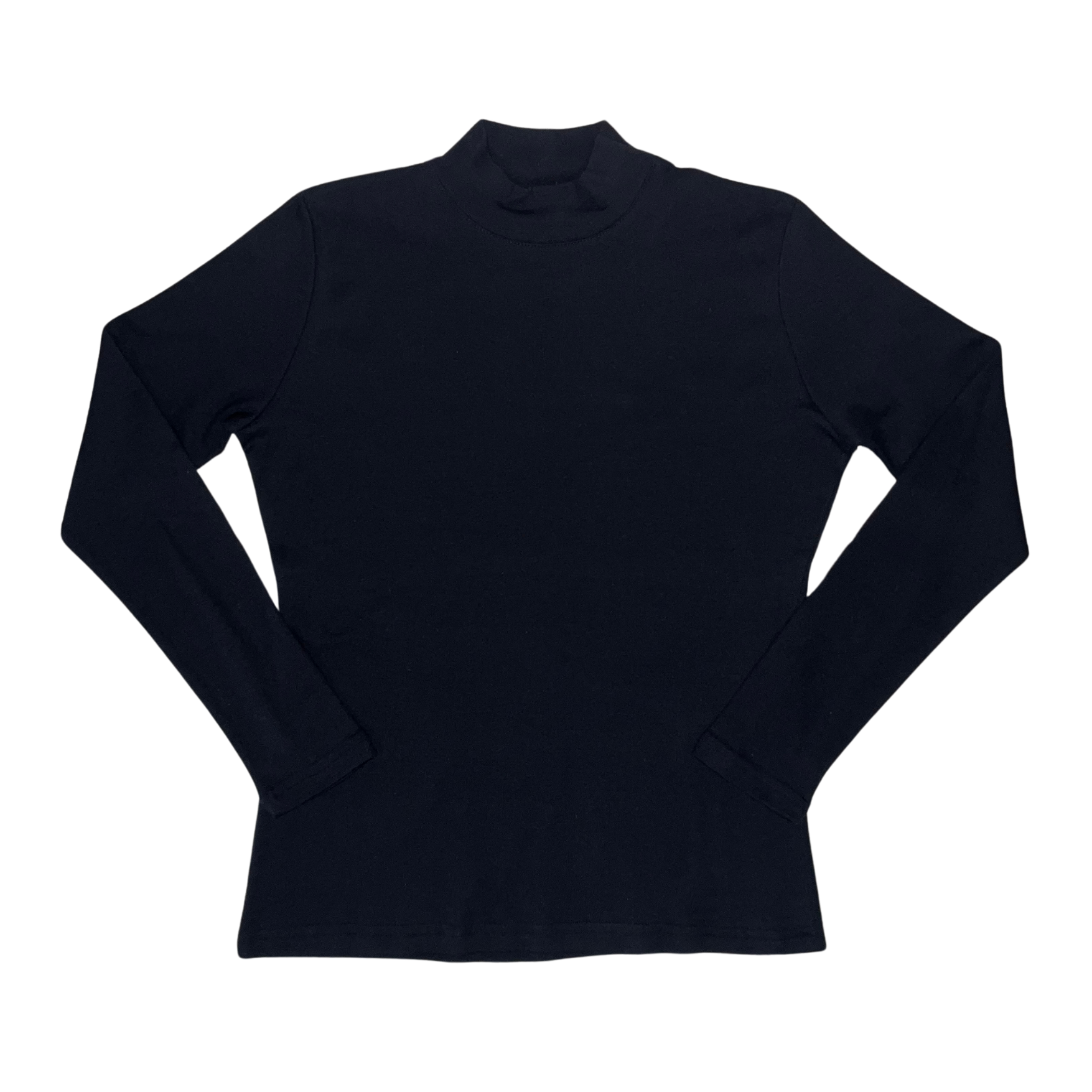 Blusa Manga Larga con Cuello Mock 10472 Mujer