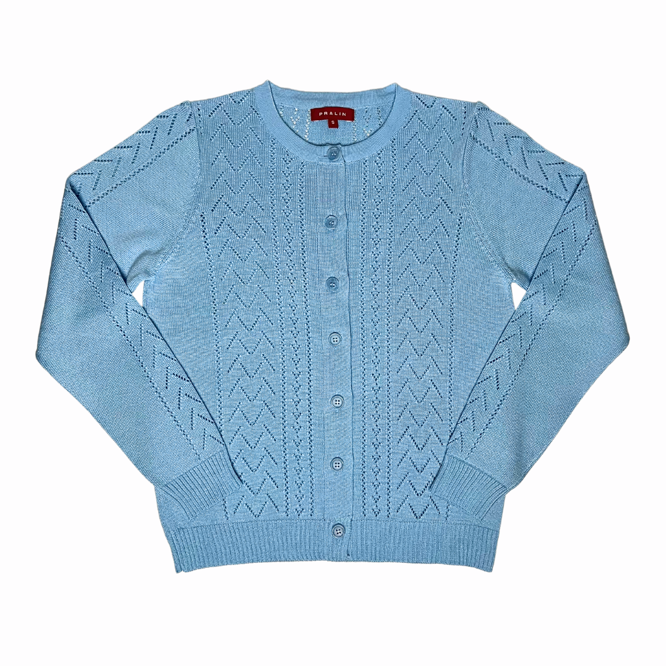 Suéter de Botones y Cuello Redondo 10478 Mujer