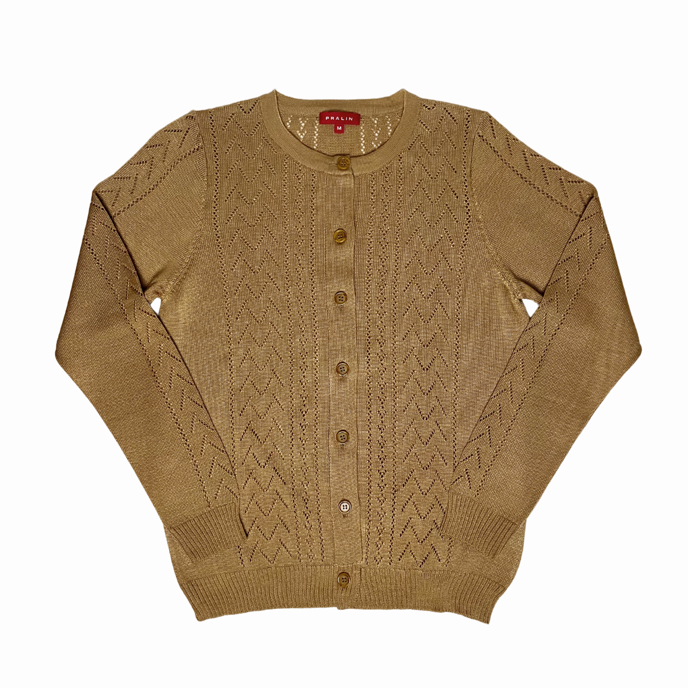 Suéter de Botones y Cuello Redondo 10478 Mujer