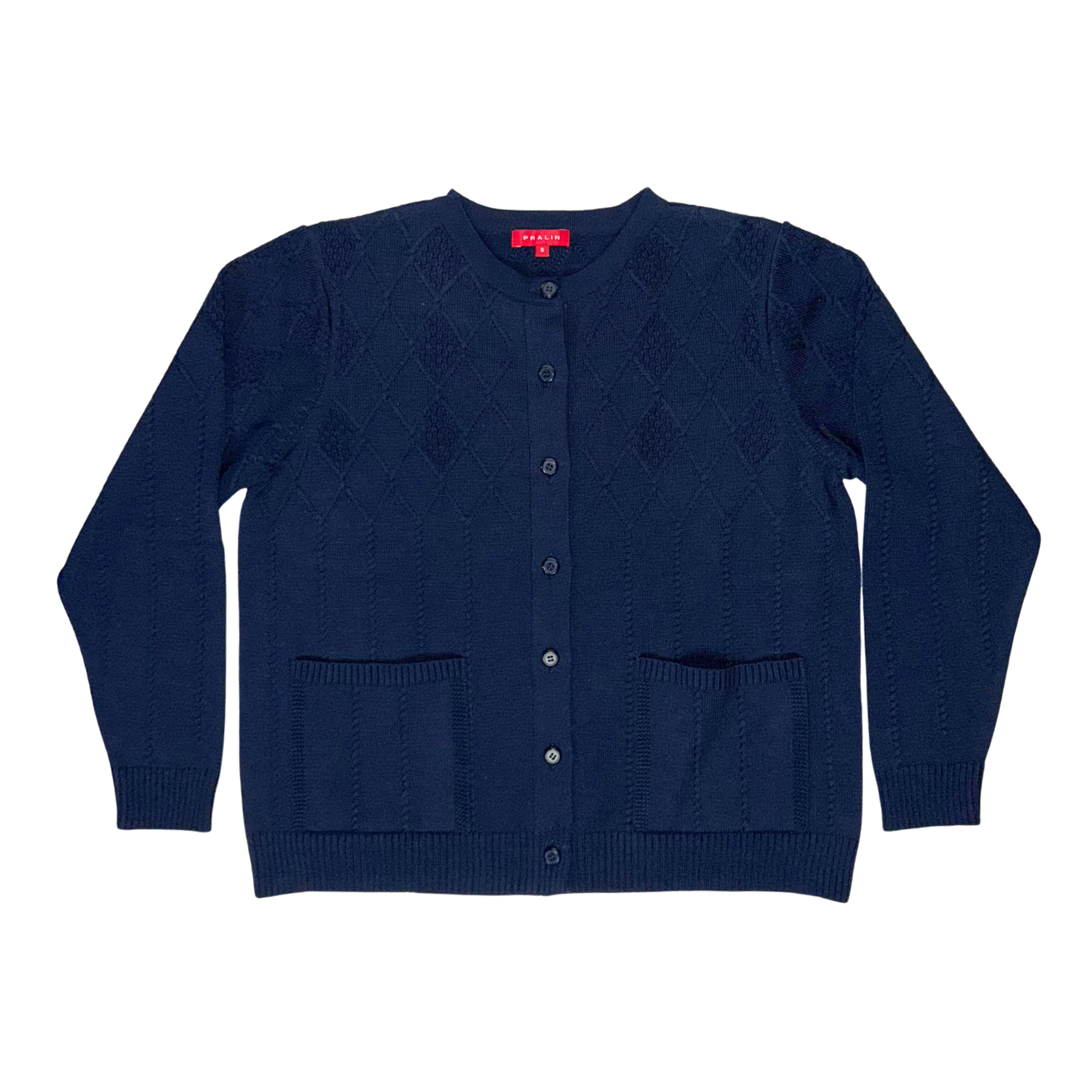 Suéter de Botones y Cuello Redondo 10489 Mujer