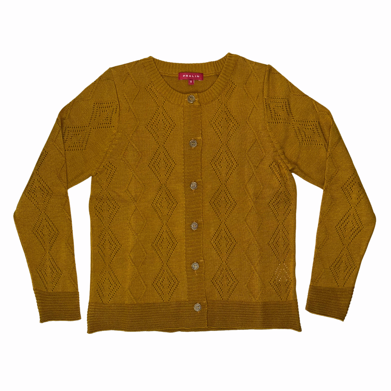 Suéter de Botones y Cuello Redondo 10476 Mujer