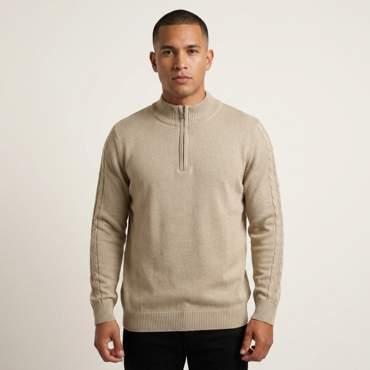 Suéter 1/2 Zipper 10373 Hombre