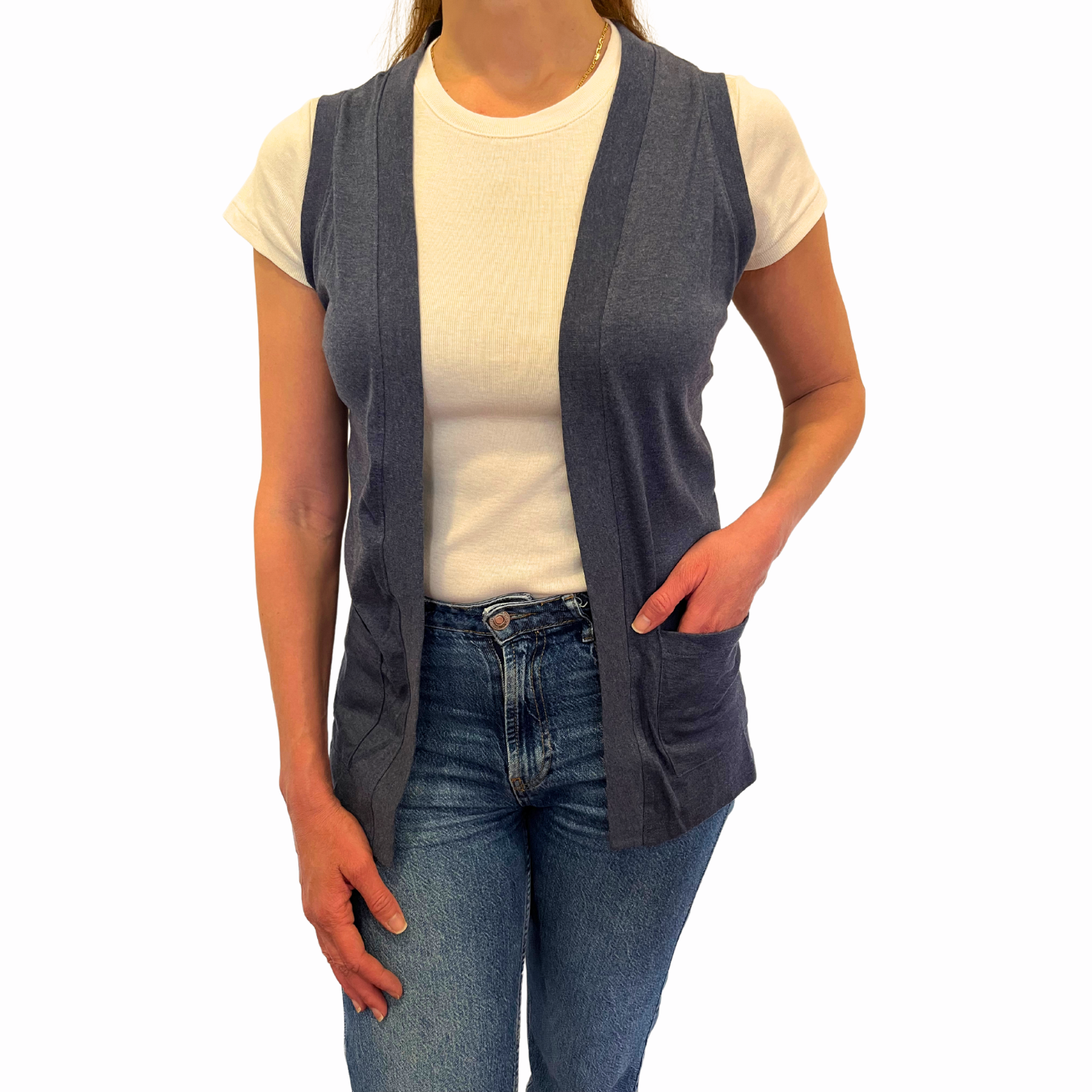 Chaleco Delgado Algodón 10017 Mujer