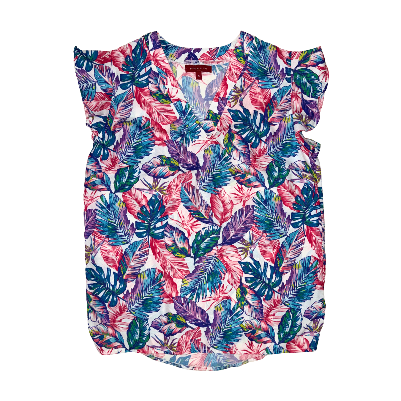 Blusa Multicolor Floral con Vuelo 10066 Mujer