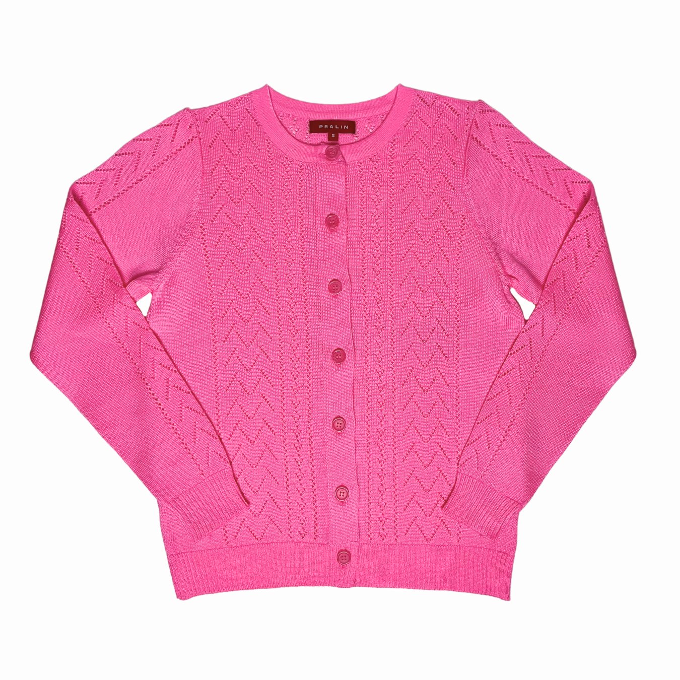 Suéter de Botones y Cuello Redondo 10478 Mujer