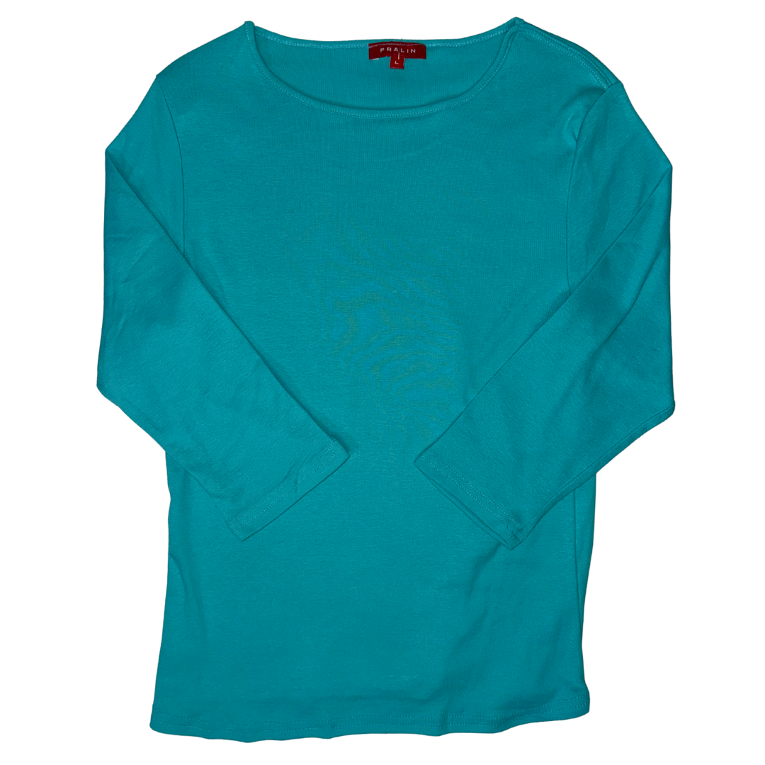 Blusa Manga 3/4 con Cuello Redondo 10064 Mujer