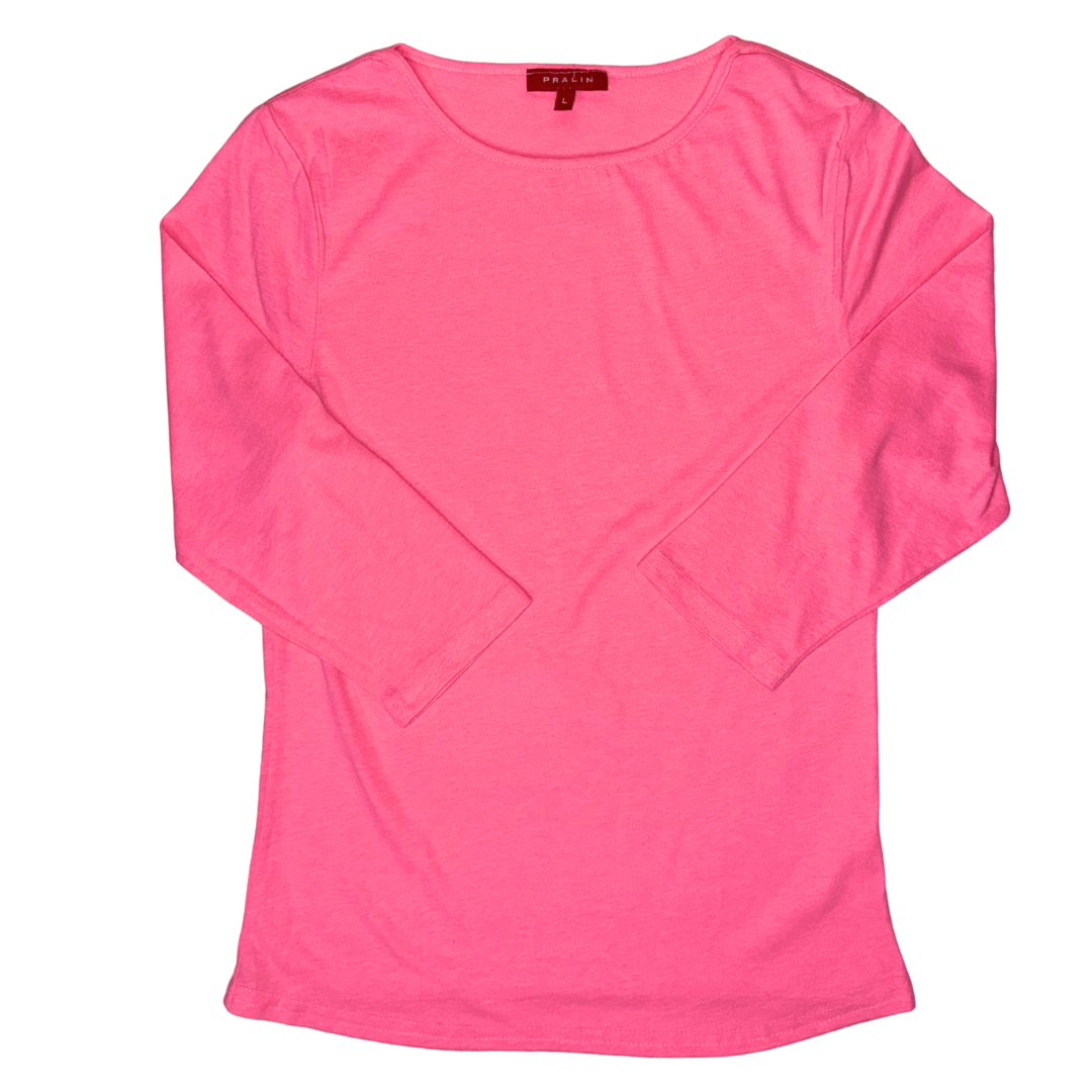 Blusa Manga 3/4 con Cuello Redondo 10064 Mujer