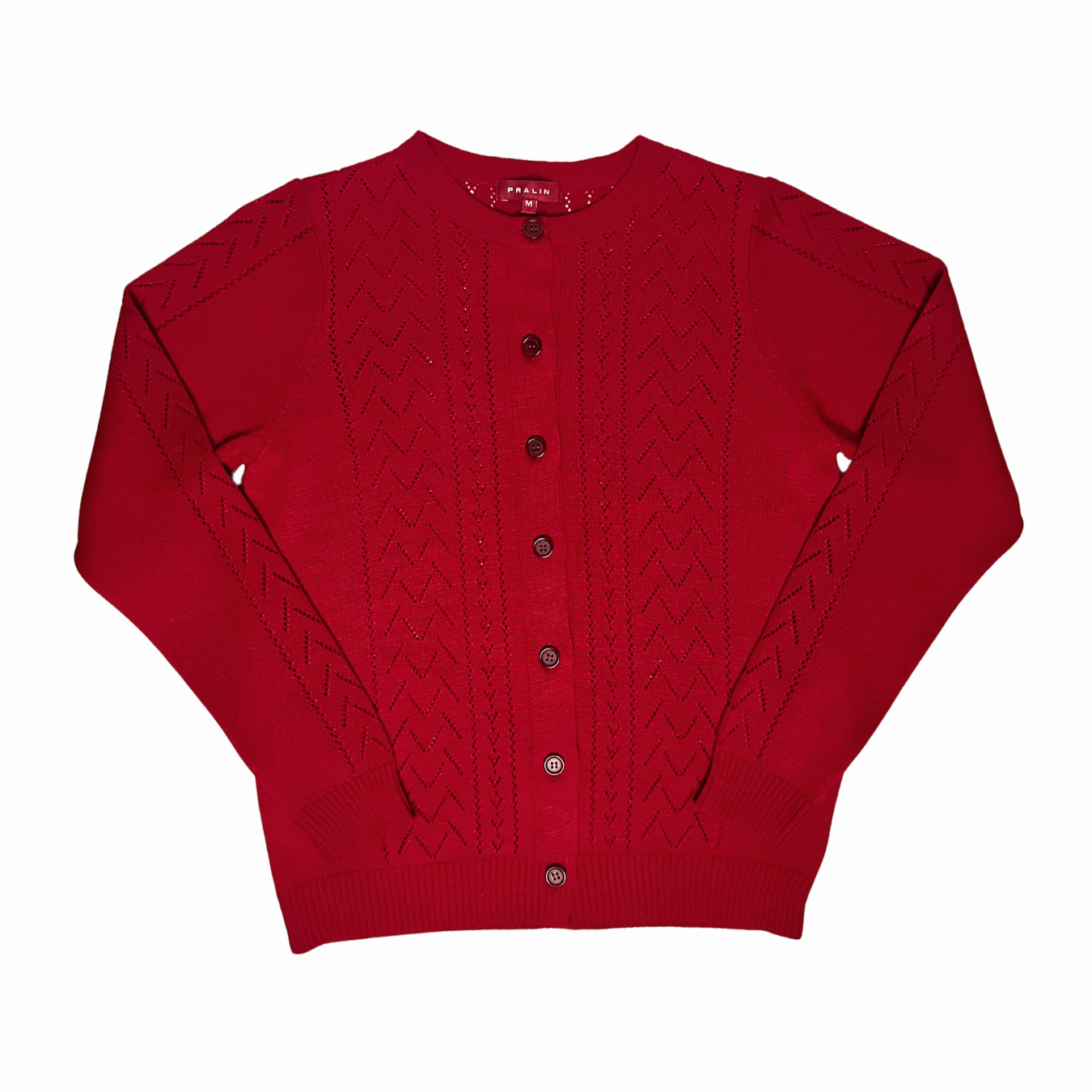 Suéter de Botones y Cuello Redondo 10478 Mujer