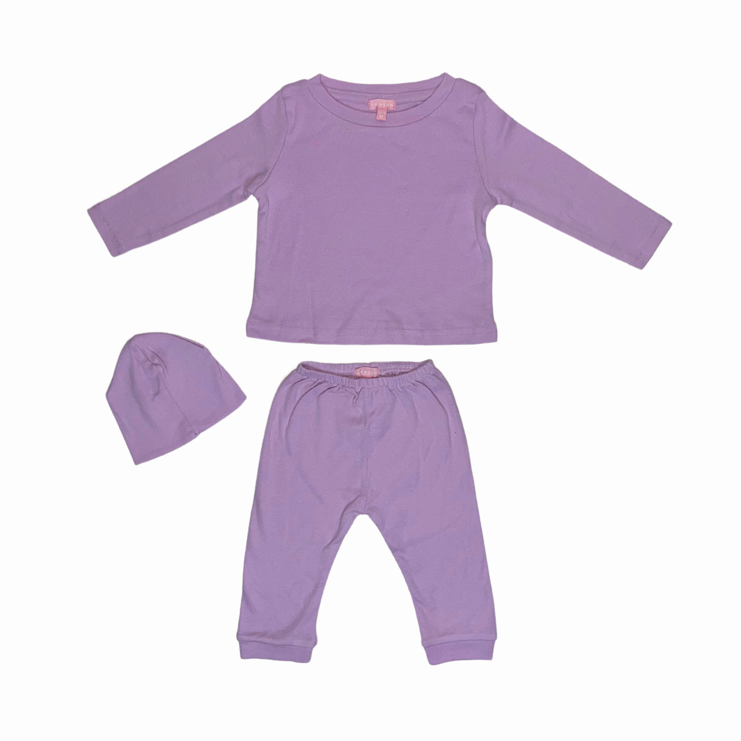 Conjunto de Blusa, Pantalón y Gorrito de Algodón 10019 para Beba