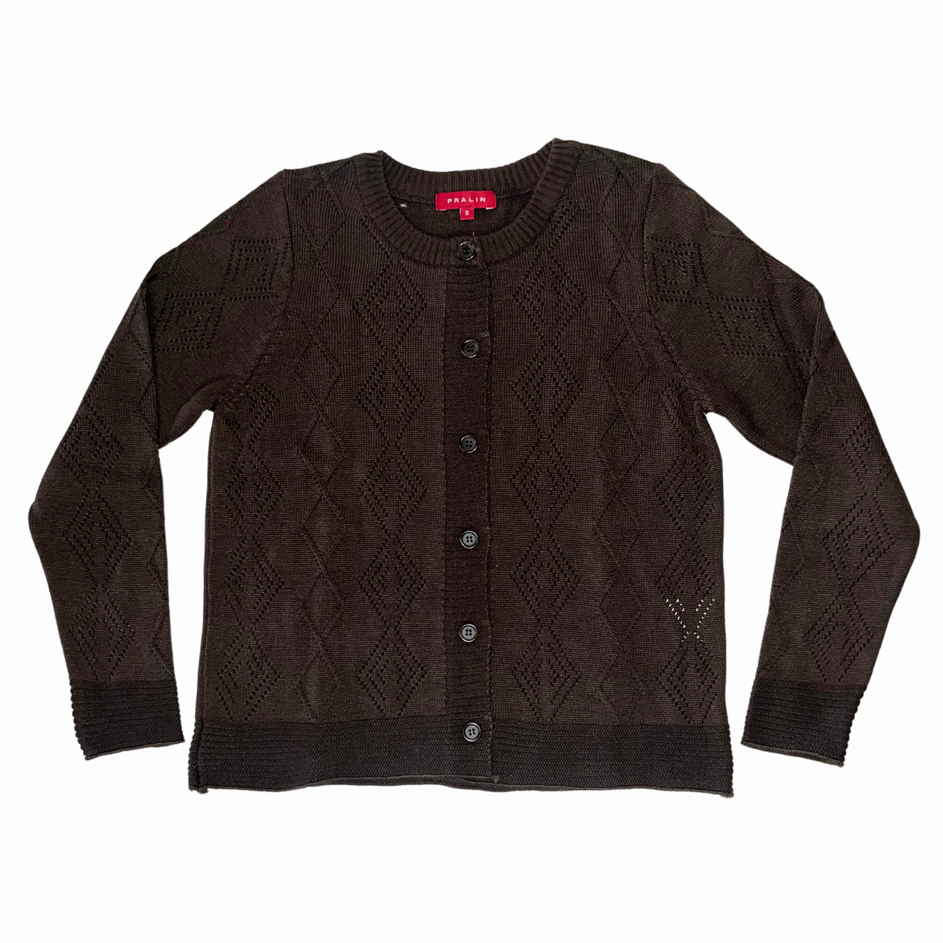 Suéter de Botones y Cuello Redondo 10476 Mujer