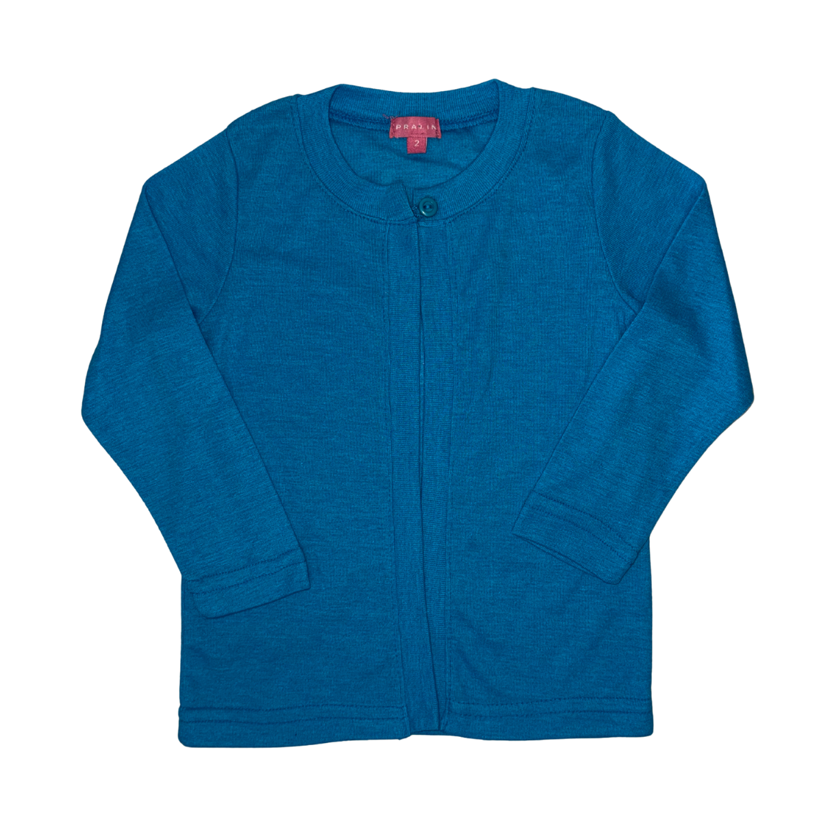 Suéter Turquesa Delgado Abierto de Niña - Talla 2