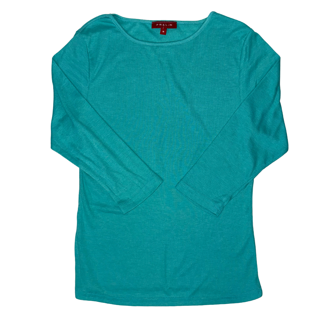 Blusa Manga 3/4 con Cuello Redondo 10064 Mujer