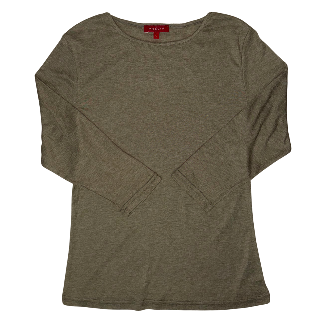 Blusa Manga 3/4 con Cuello Redondo 10064 Mujer