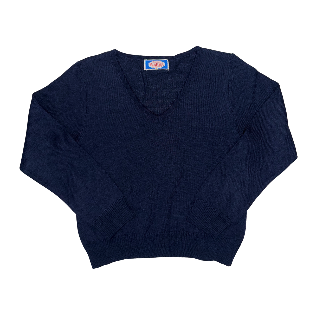 Suéter Azul Marino con Cuello V de Niño - Bazar