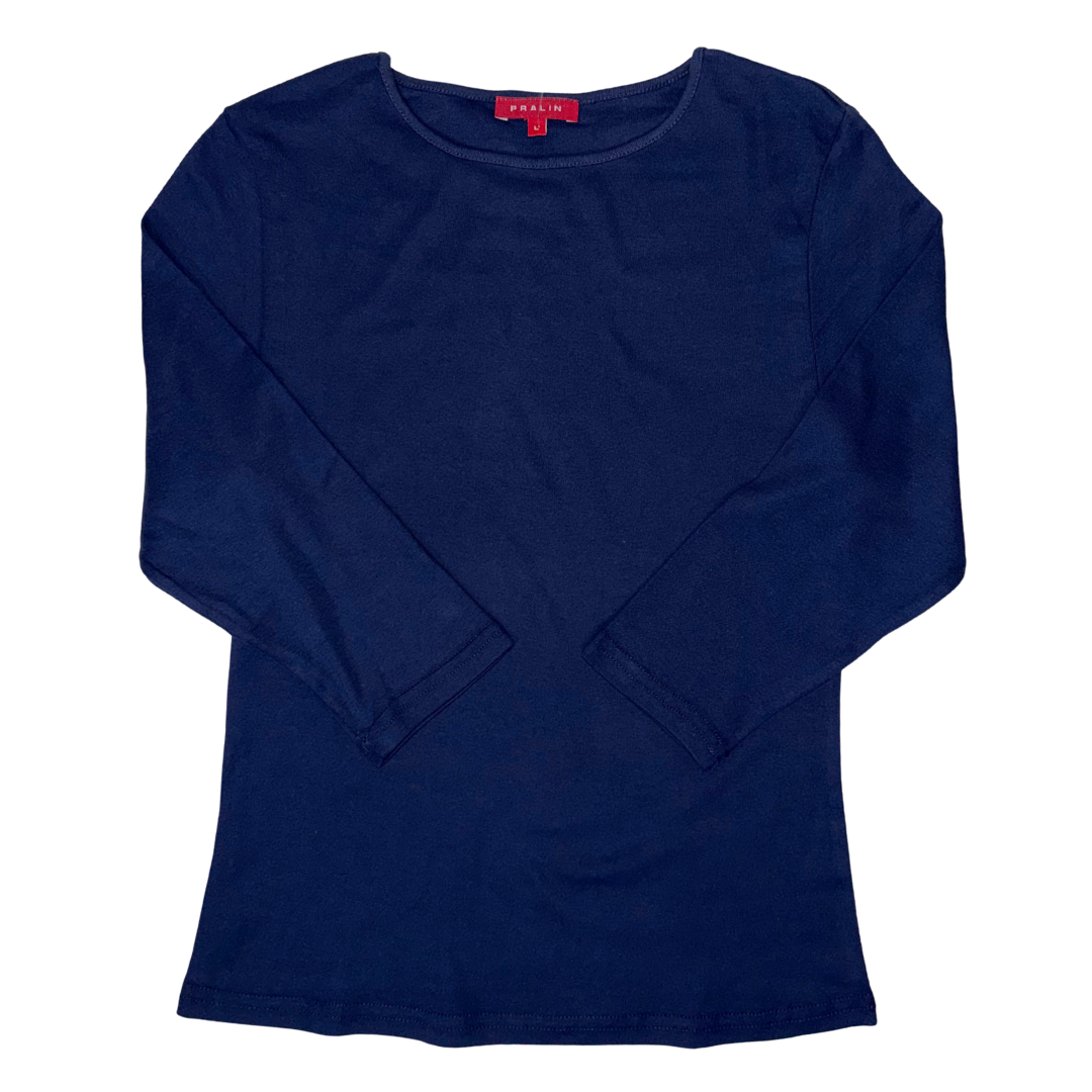 Blusa Manga 3/4 con Cuello Redondo 10064 Mujer