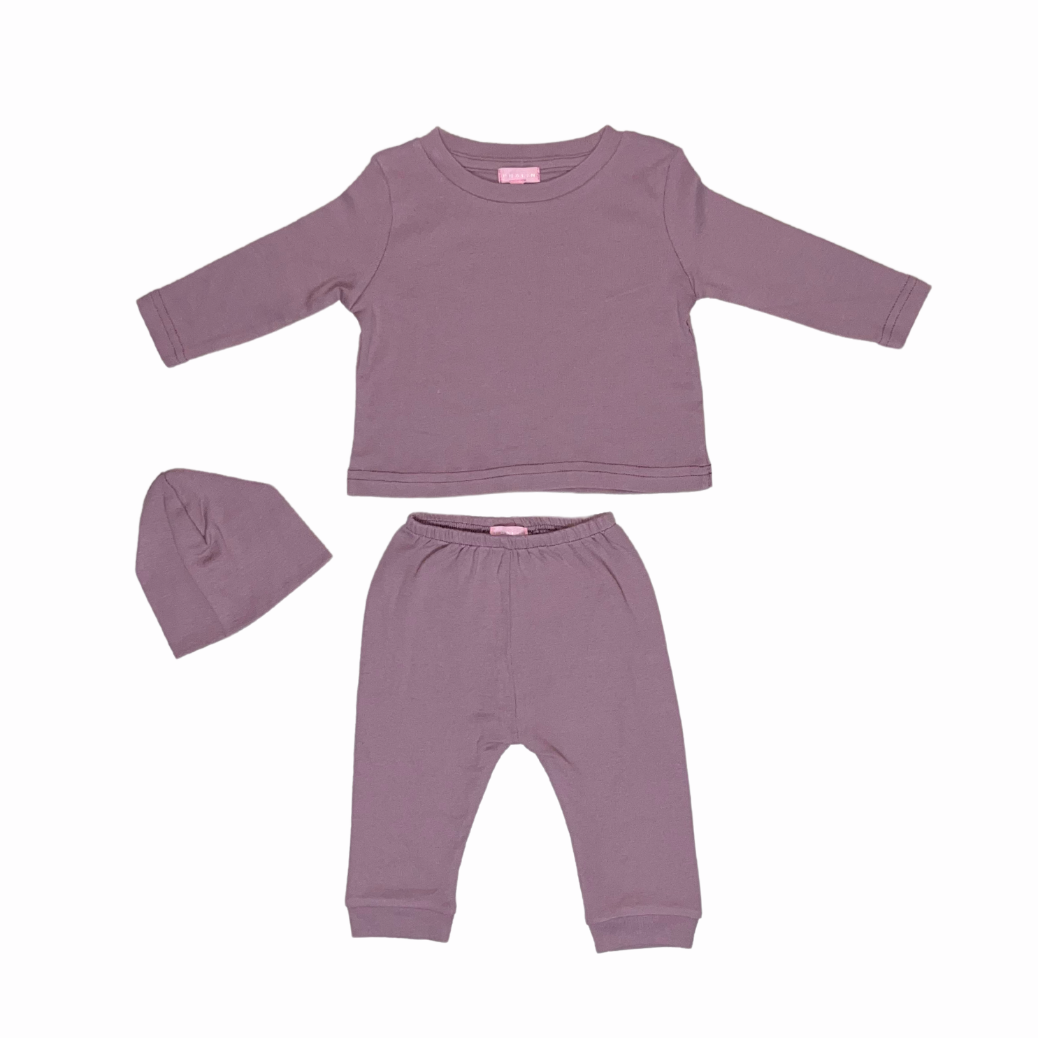 Conjunto de Blusa, Pantalón y Gorrito de Algodón 10019 para Beba