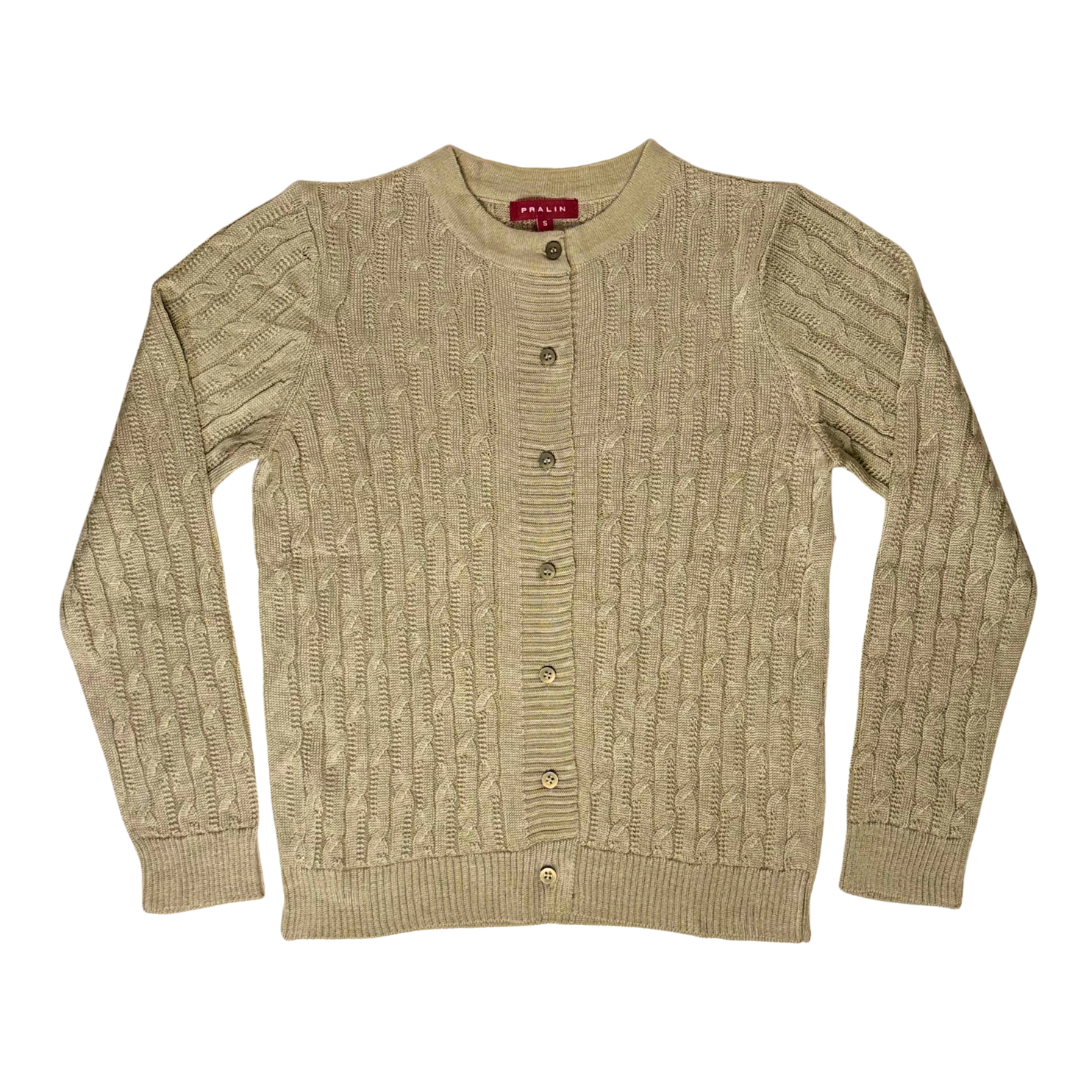 Suéter de Botones y Cuello Redondo 10022 Mujer