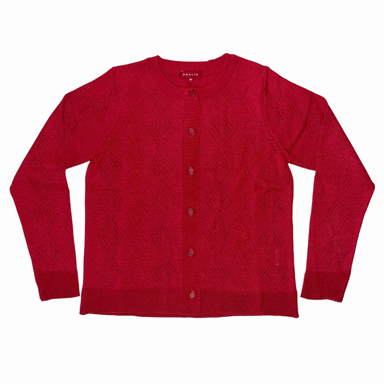 Suéter de Botones y Cuello Redondo 10476 Mujer