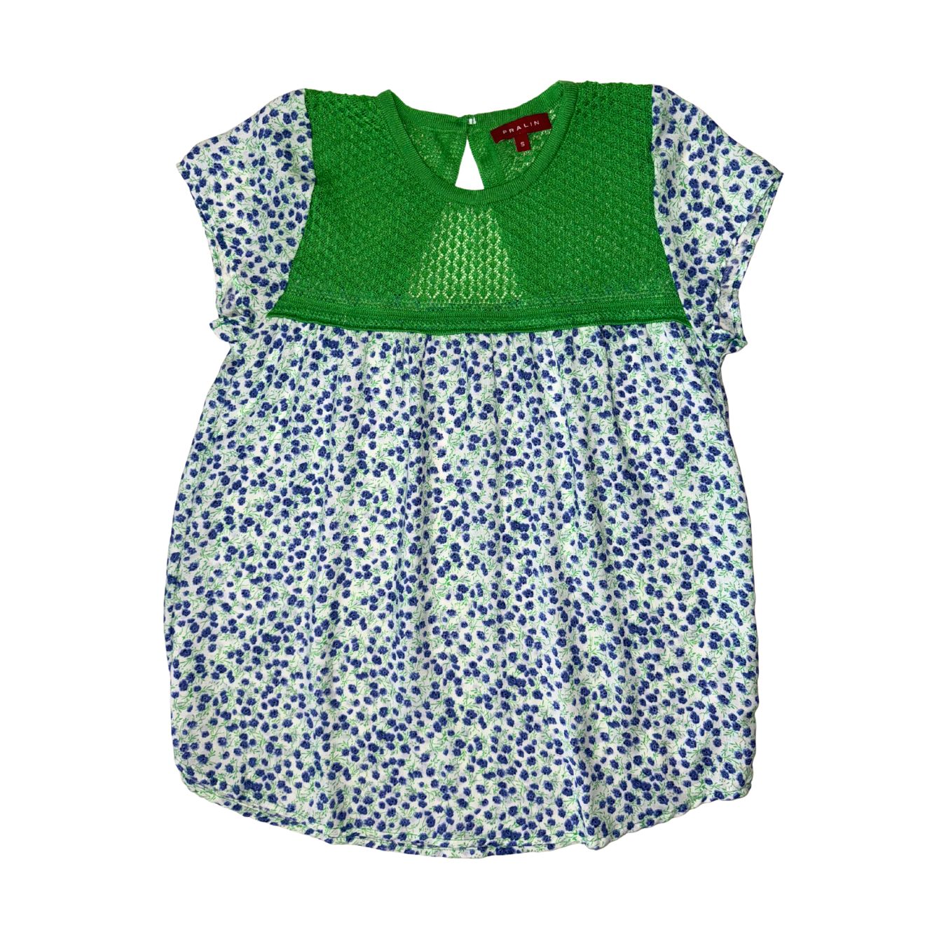 Blusa Verde/Azul 10027 Mujer