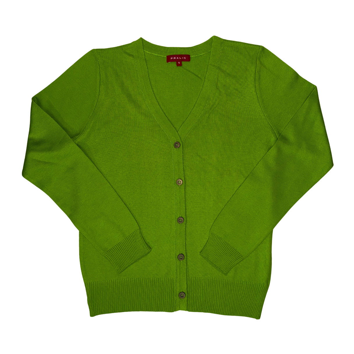 Suéter Verde de Botones de Mujer - Talla S