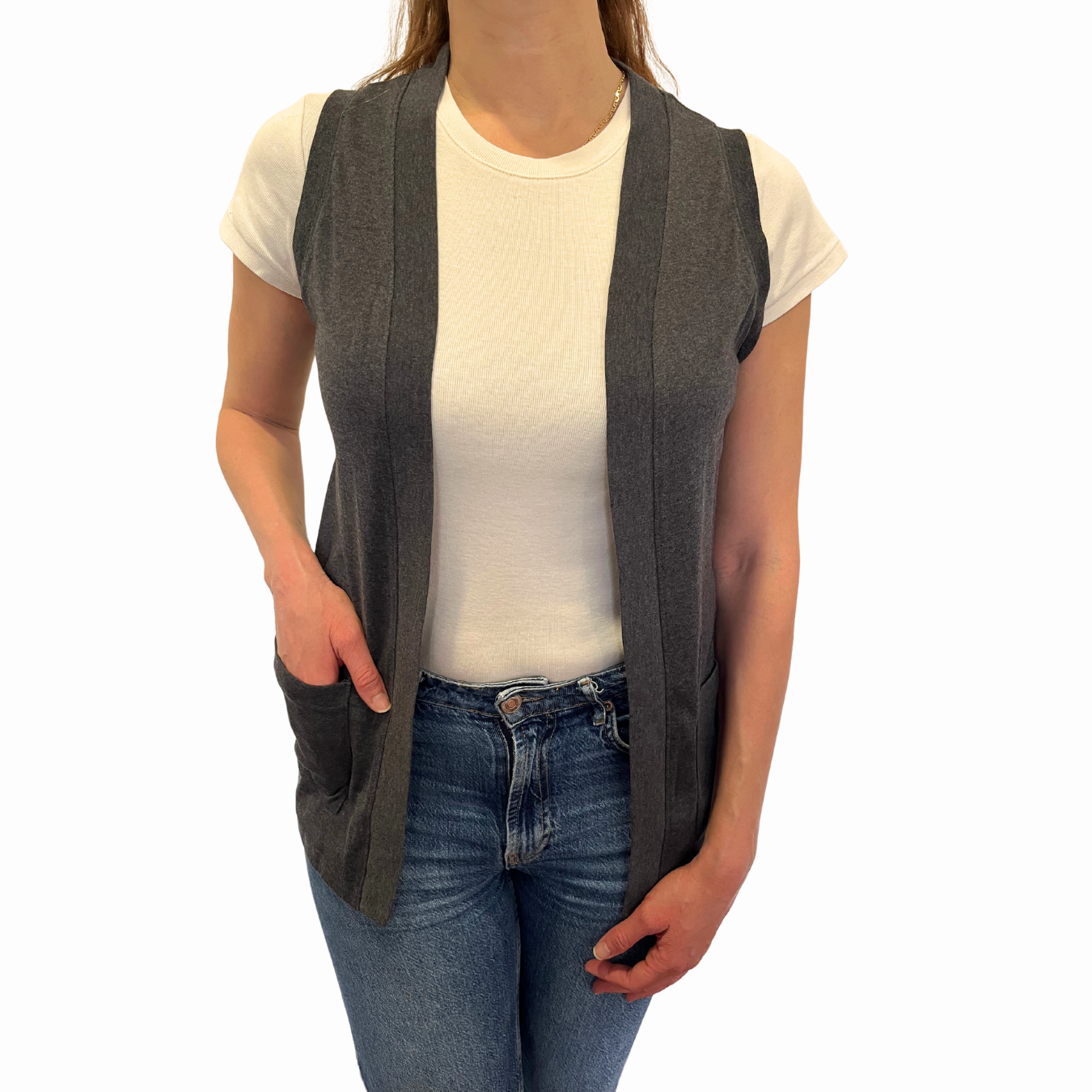 Chaleco Delgado Algodón 10017 Mujer