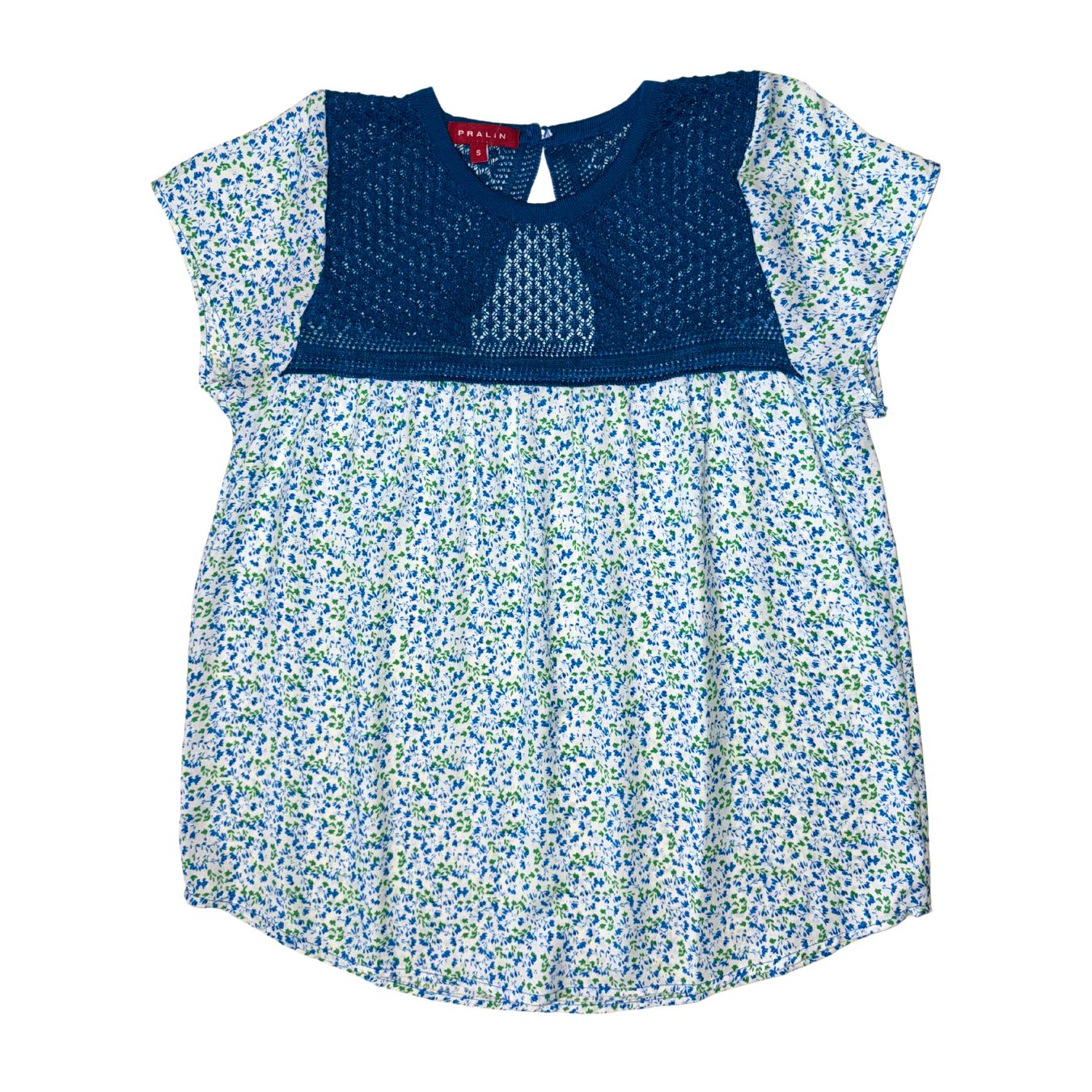 Blusa Azul/Verde 10027 Mujer