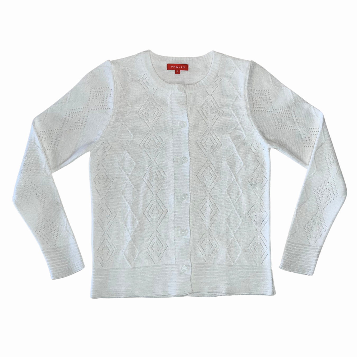 Suéter de Botones y Cuello Redondo 10476 Mujer