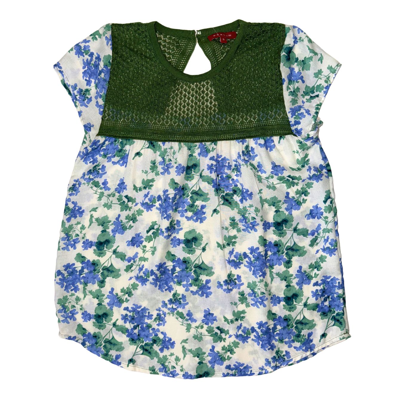 Blusa Verde Oscuro/Azul 10027 Mujer