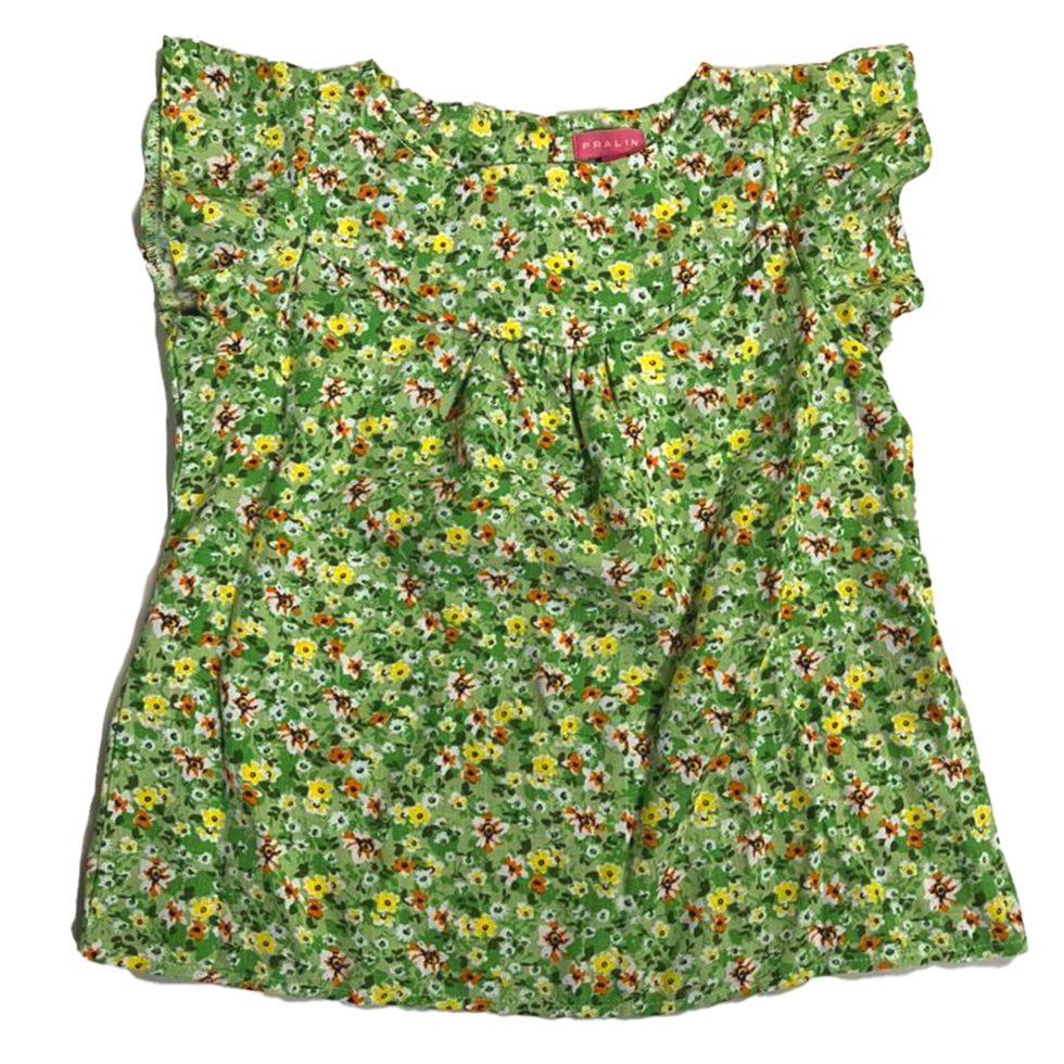 Blusa Verde Floral 10098 Niña