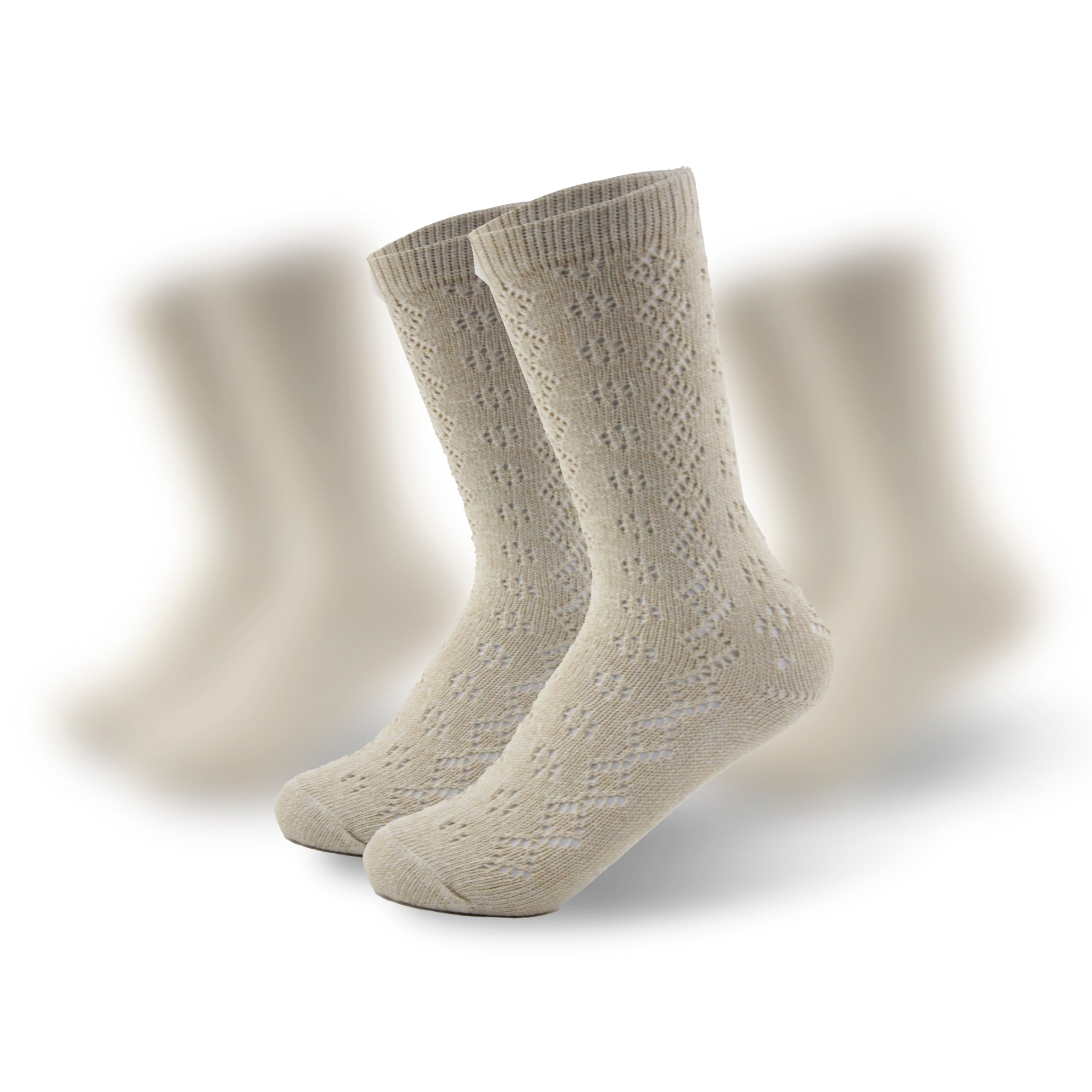 Calcetas Escolares Altas con Hilo de Bambú 0142 Niña - 3 Pack