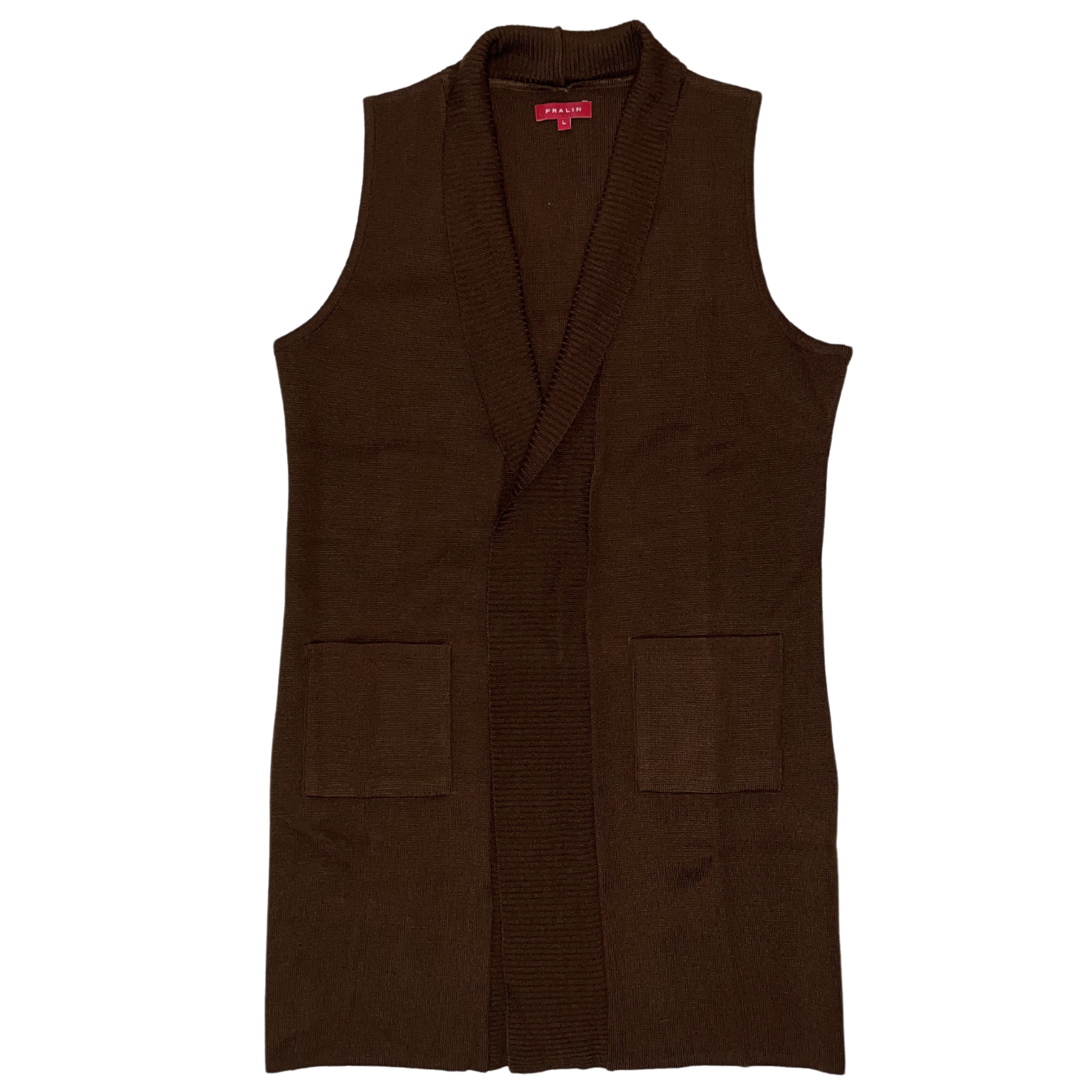 Chaleco Largo Abierto 10053 Mujer