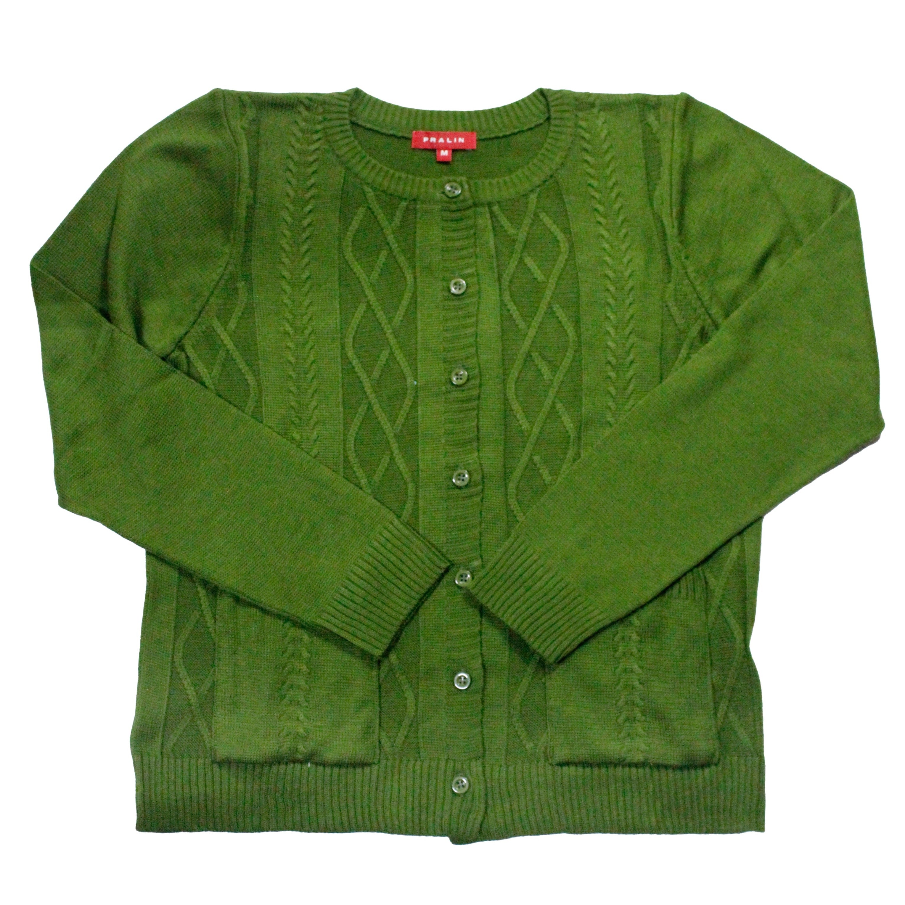 Suéter de Botones con Bolsas 10413 Mujer