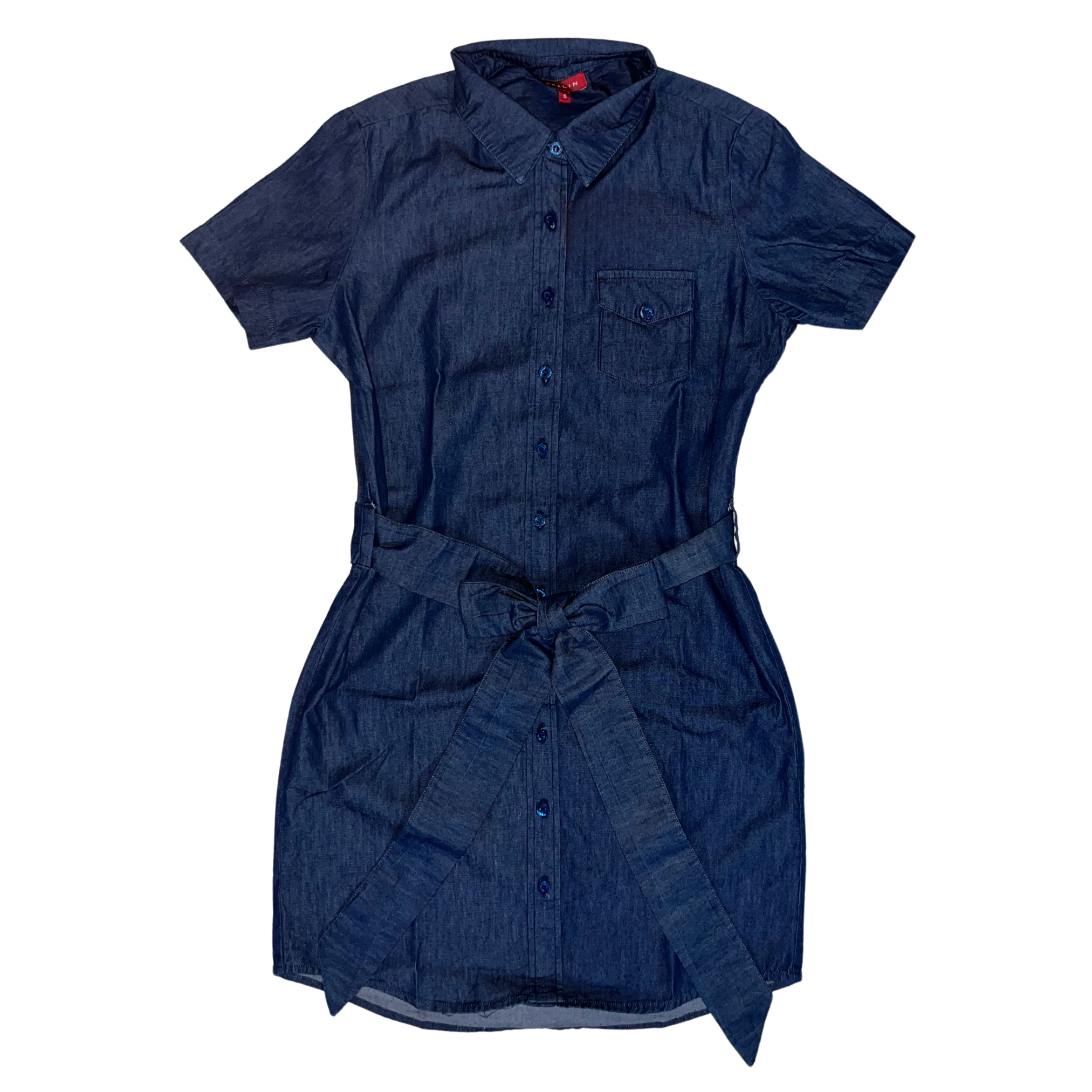 Vestido Azul Imitación Jeans 10018 Mujer