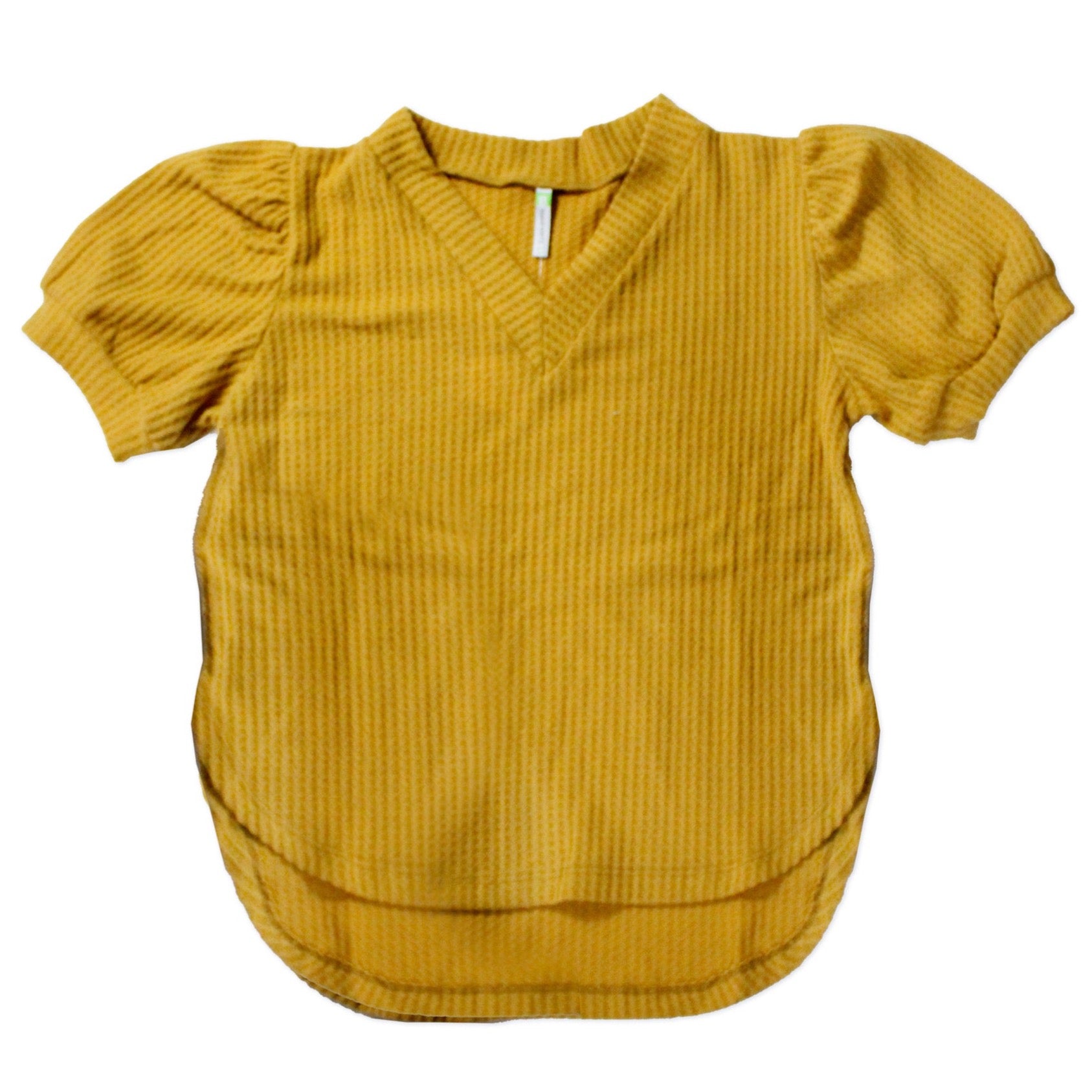 Blusa Cuello V Ruedo Curvo 10063 Mujer