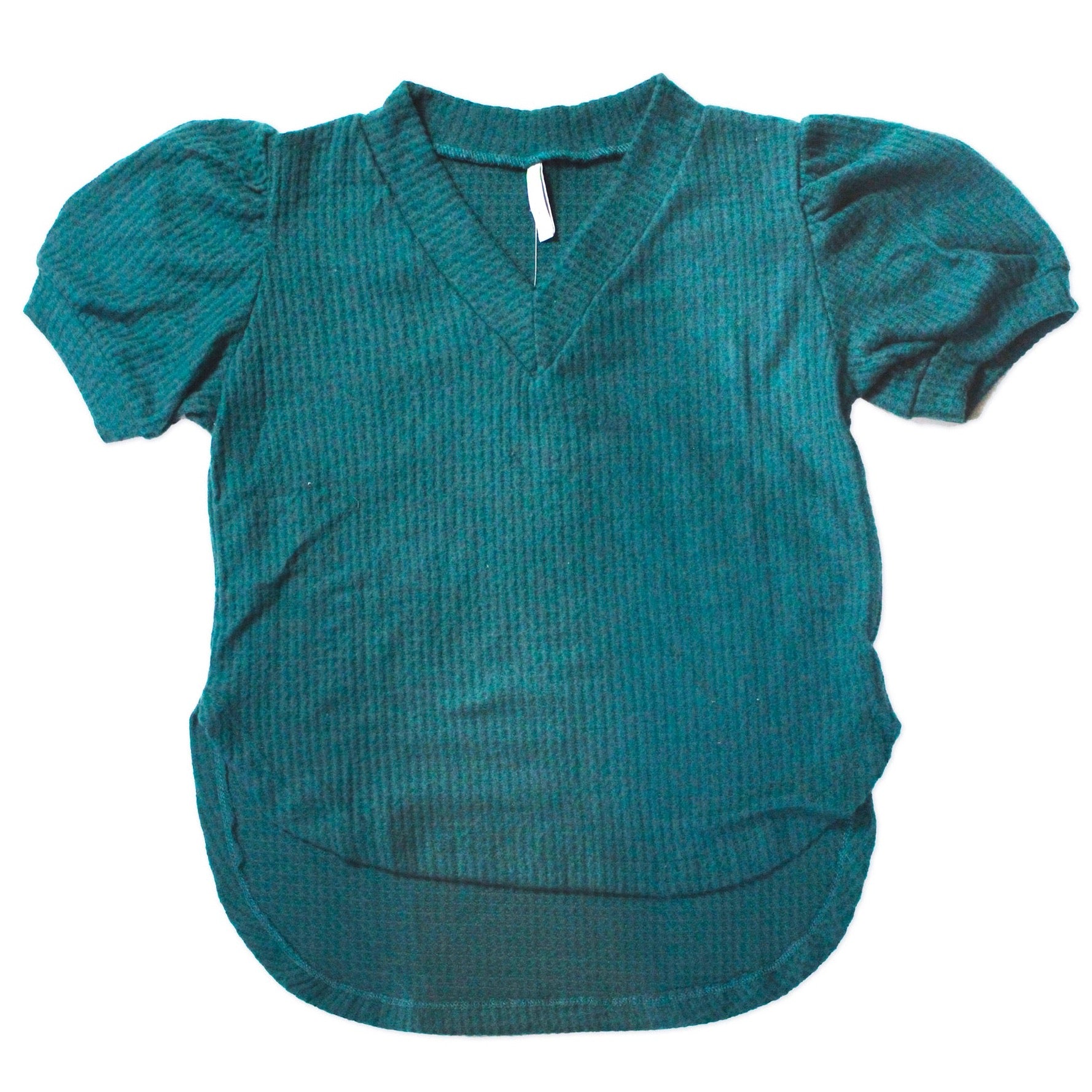 Blusa Cuello V Ruedo Curvo 10063 Mujer