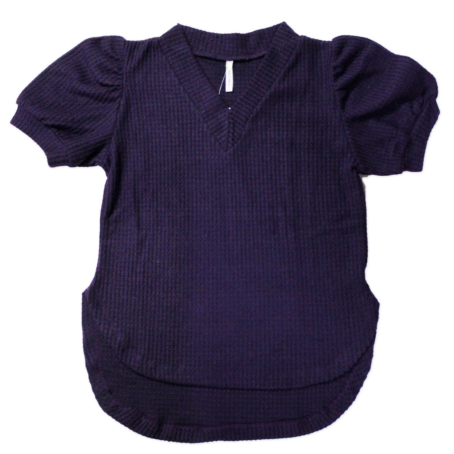 Blusa Cuello V Ruedo Curvo 10063 Mujer
