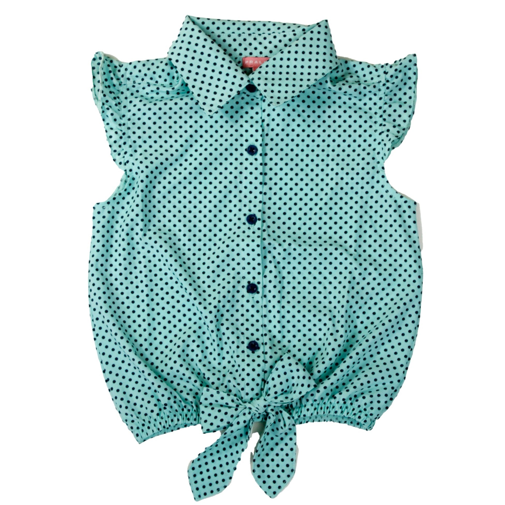 Blusa Turquesa Sin Mangas 10094 Niña