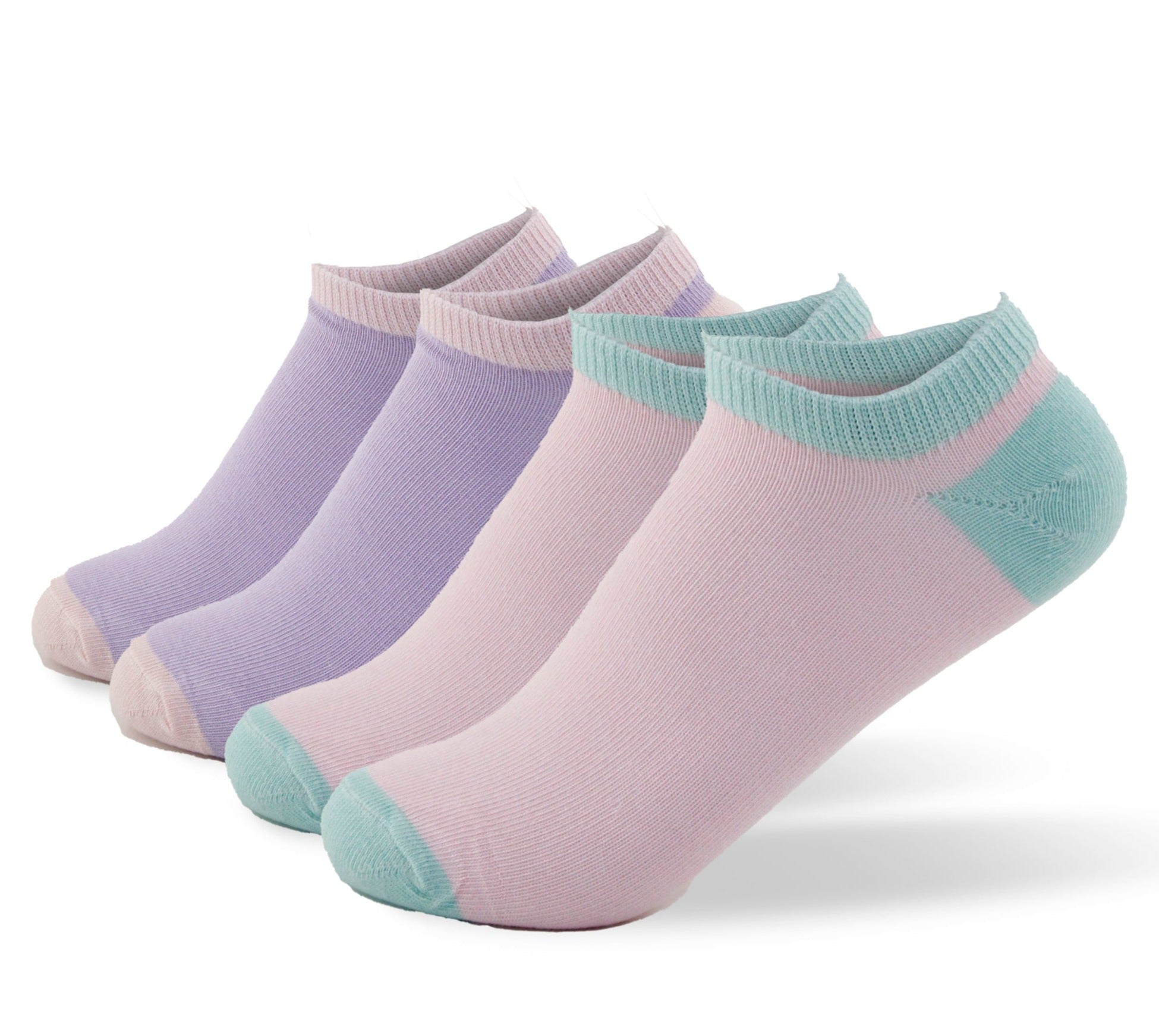 Calcetas Rosadas y Lila 0127 Niña - 2 Pack