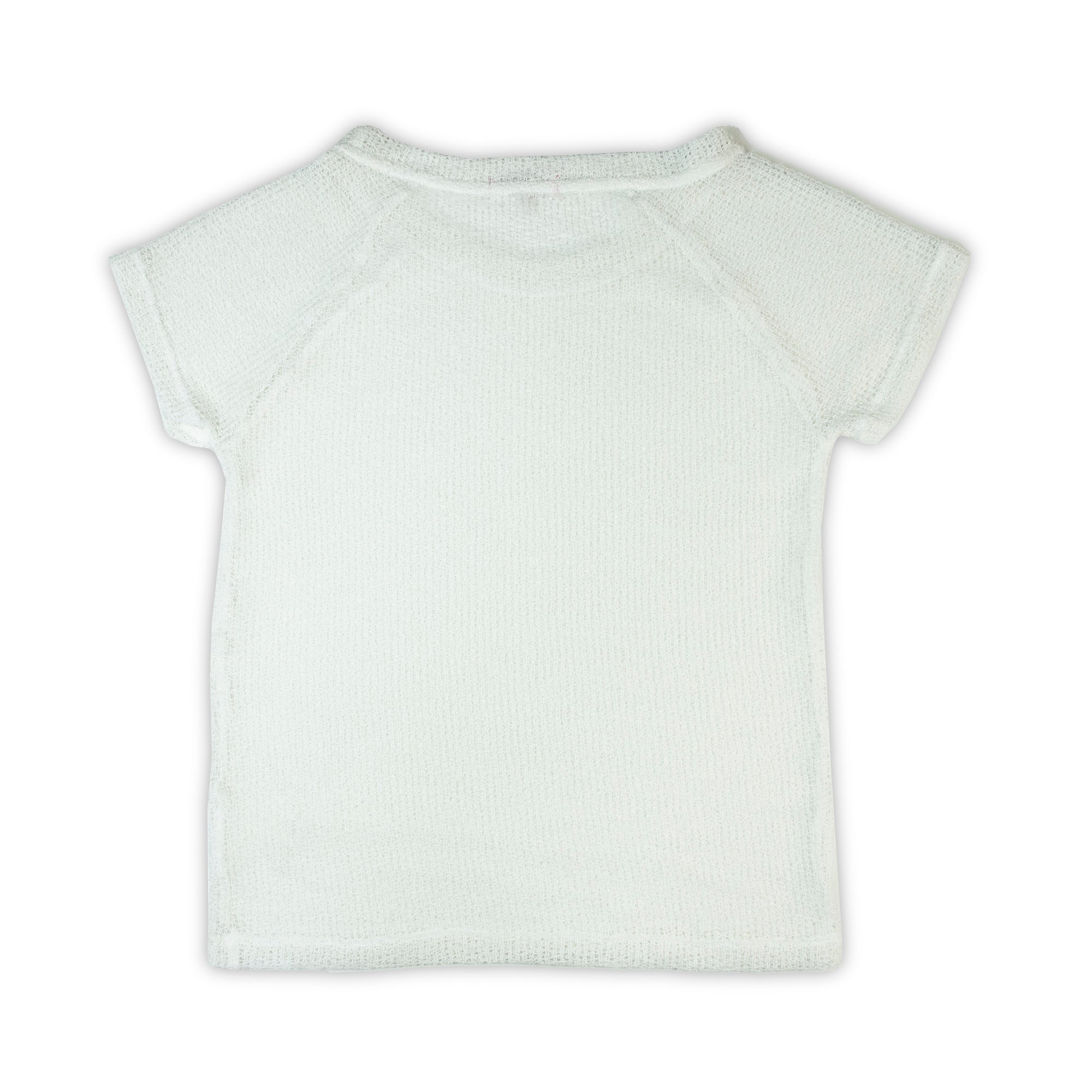 Blusa Manga Corta Color Blanco 10035 Mujer