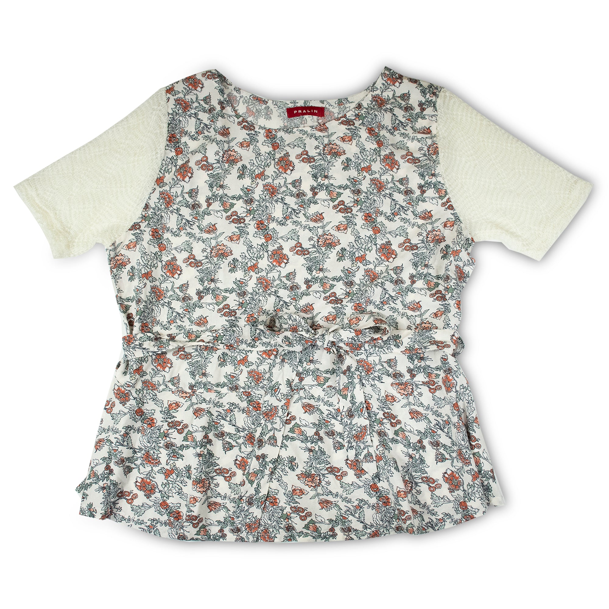 Blusa con Manga de Encaje 10037 Mujer