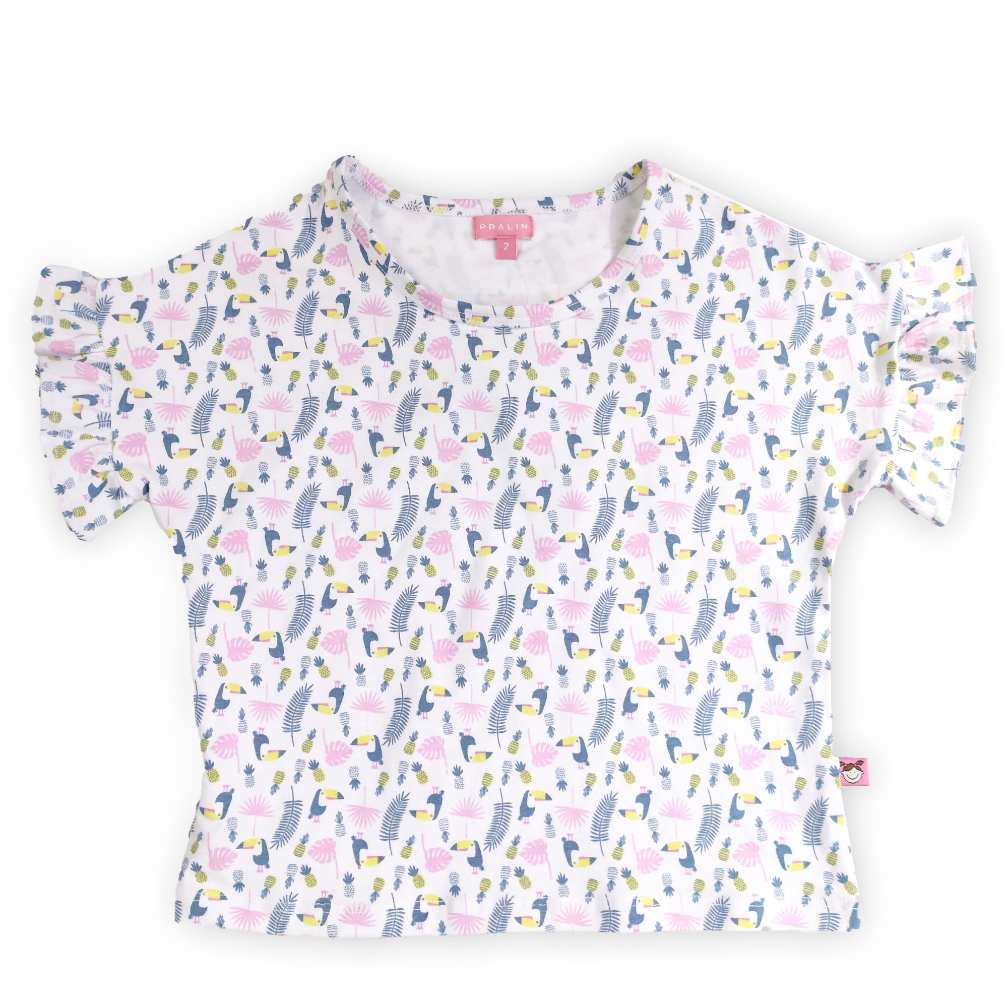 Blusa Blanca Estampada 10093 Niña